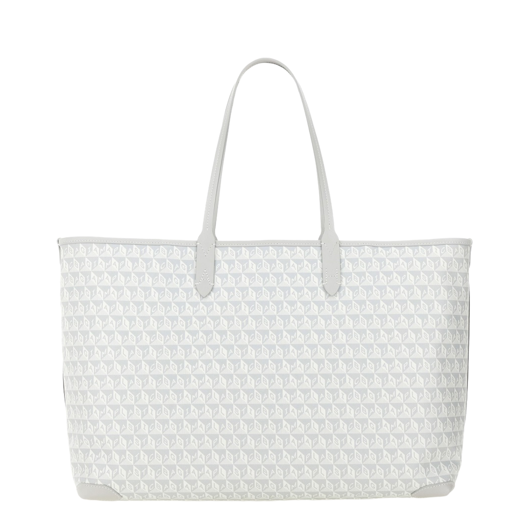 I Am A Plastic Bag Wink Zipped Tote - Frost - Image 2