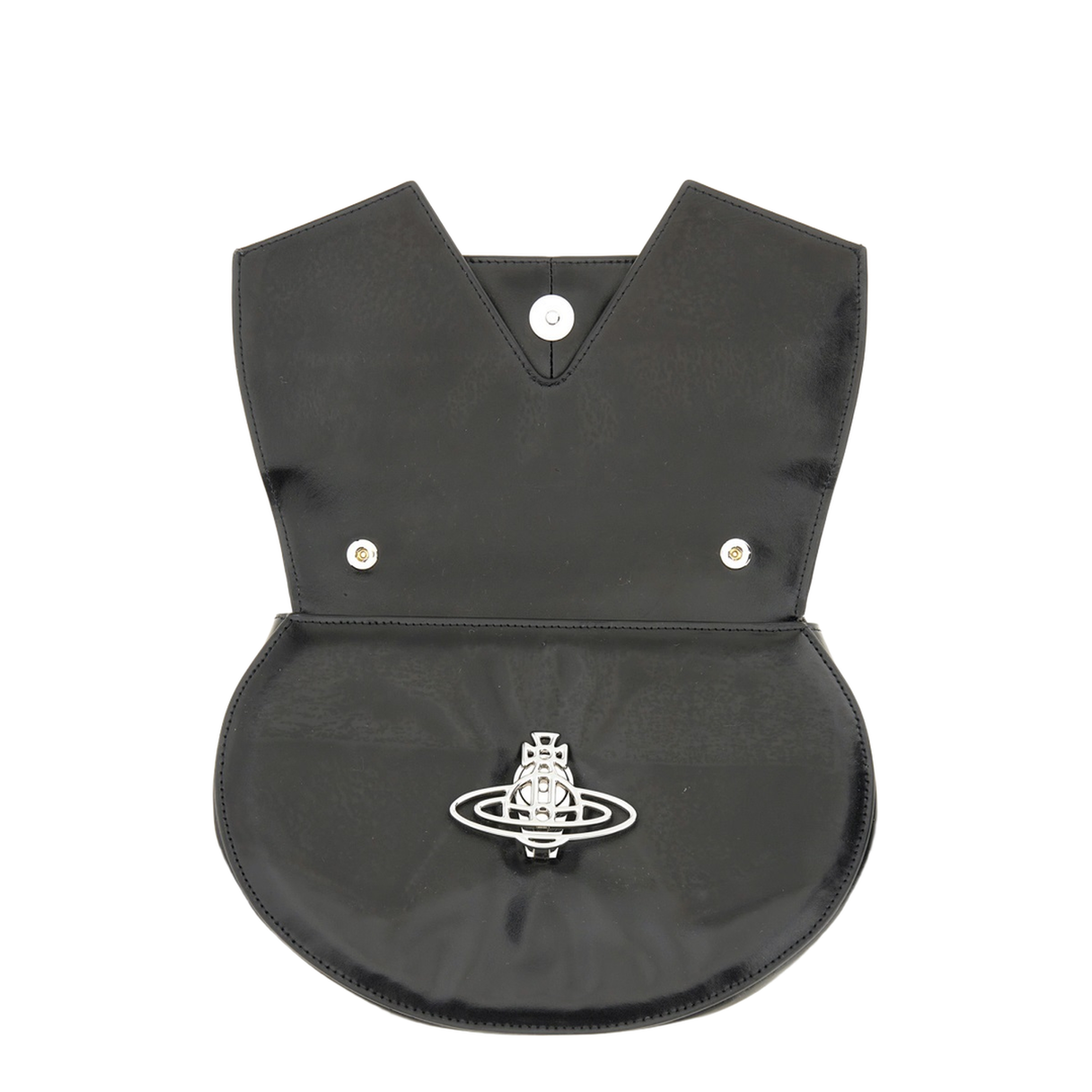 Sadie Medium Leather Shoulder Bag - Black - Image 3