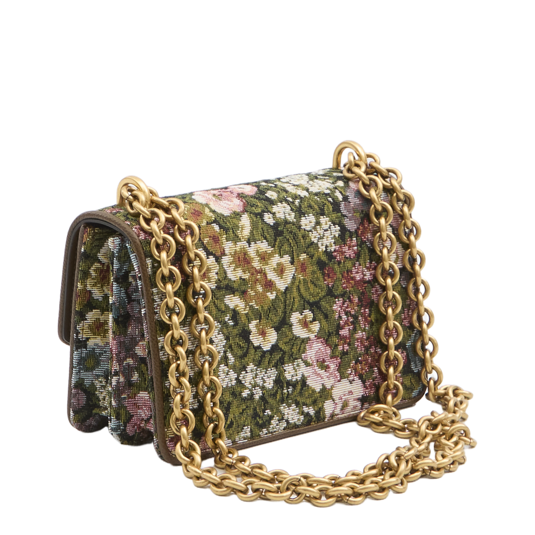 Embroidered Fabric Vain Shoulder Bag - Image 2