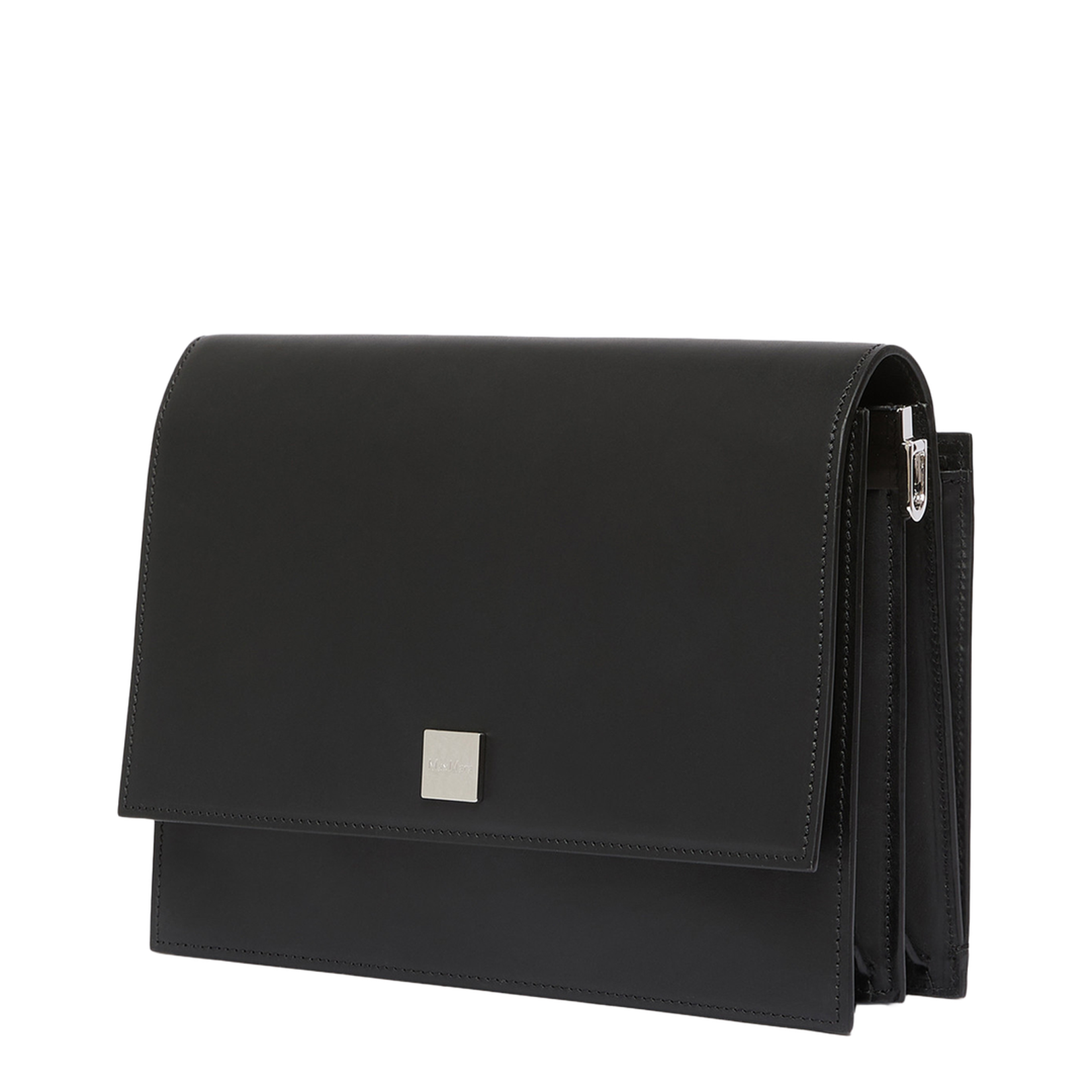 Biancaroughs Medium Leather Crossbody Bag Black - Image 2