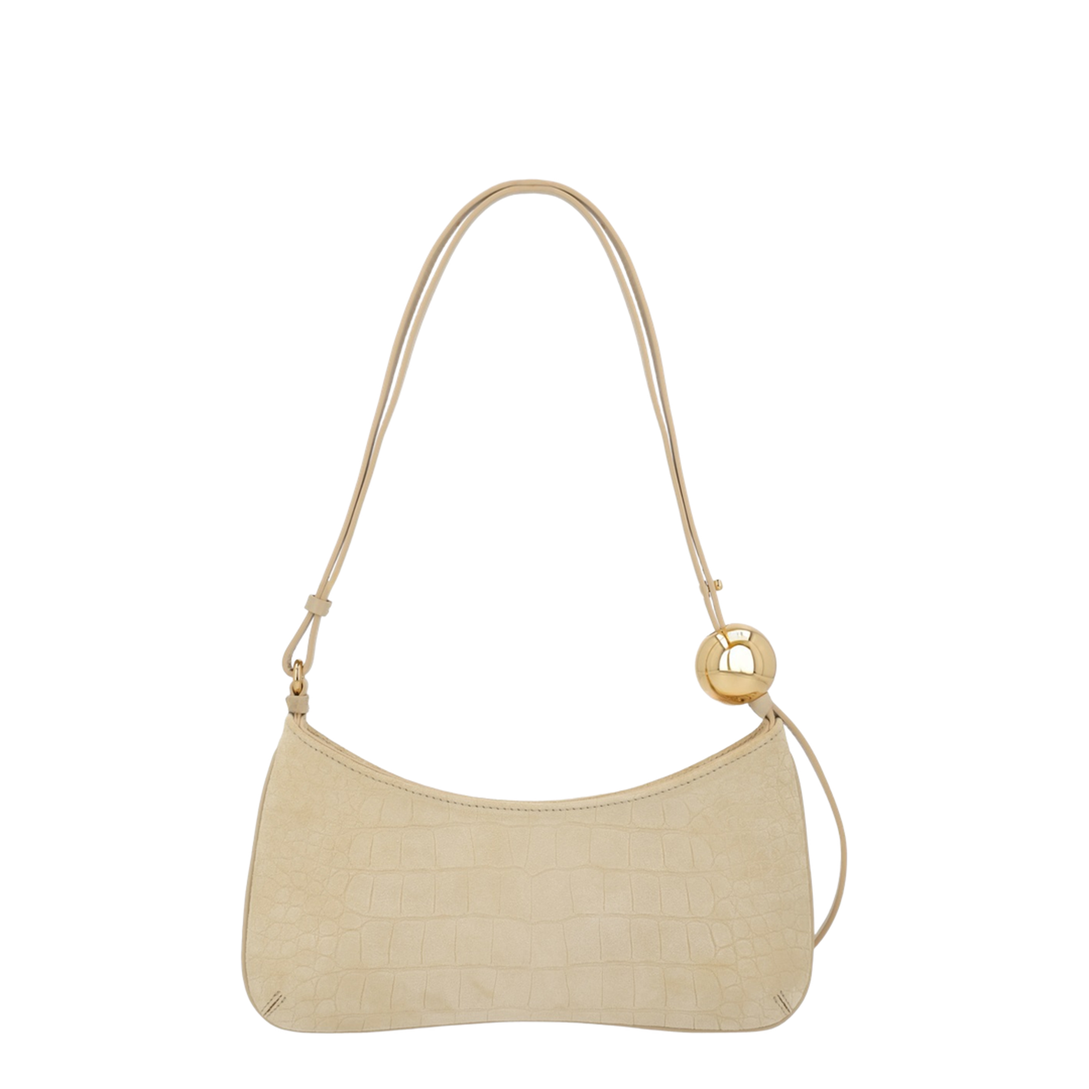 The Bisou Cotton Shoulder Bag - Beige - Image 2