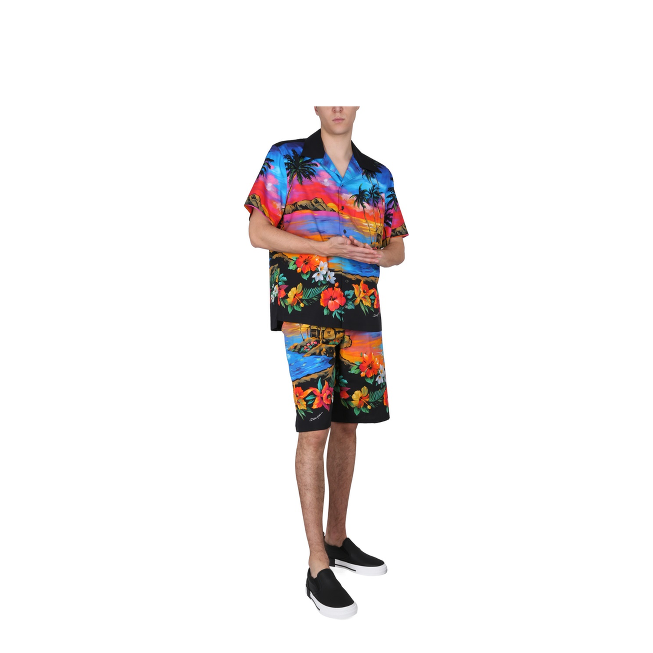 Bermuda Shorts with Sunset Print - Image 2
