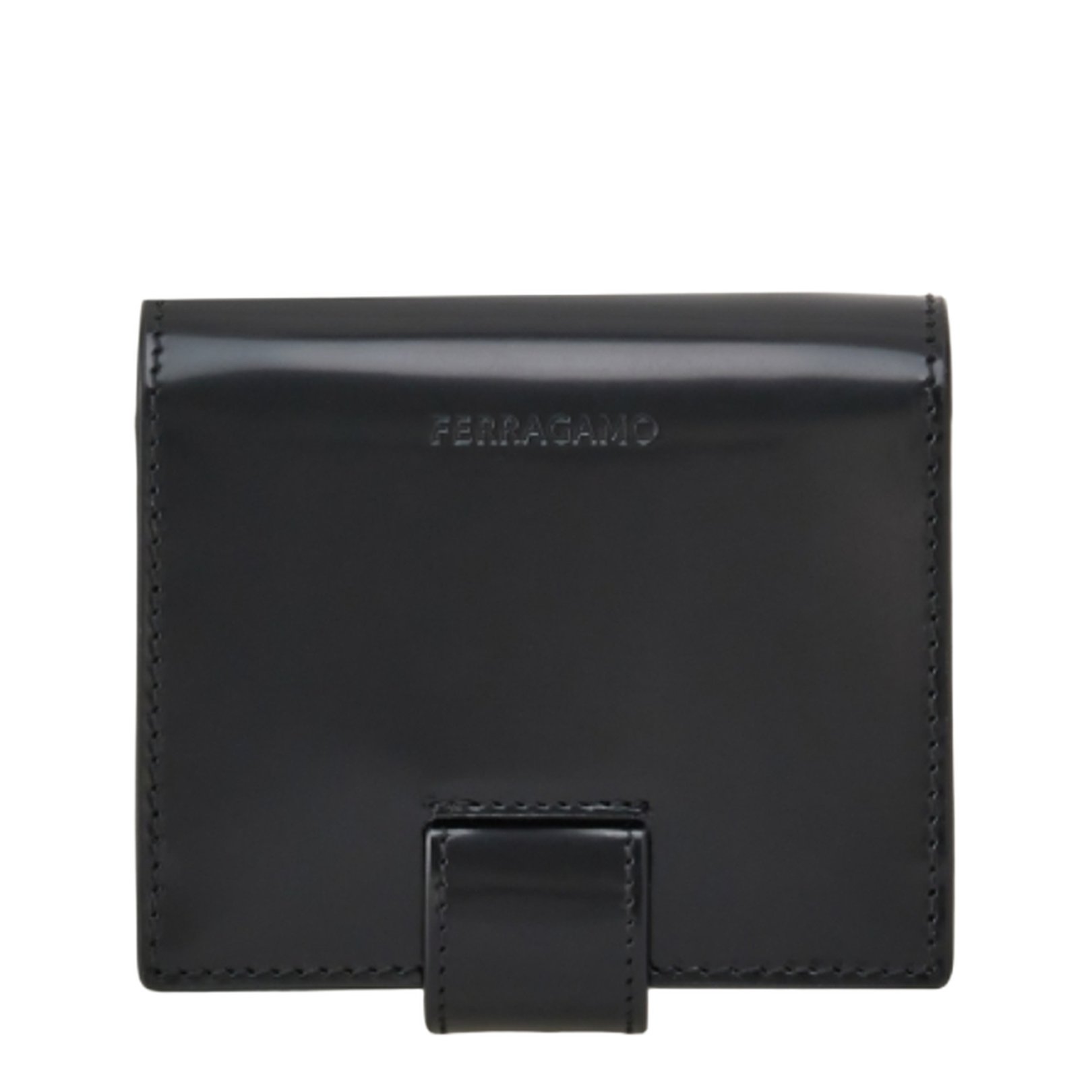 Gancini Flip-Lock Leather Cardholder - Image 3