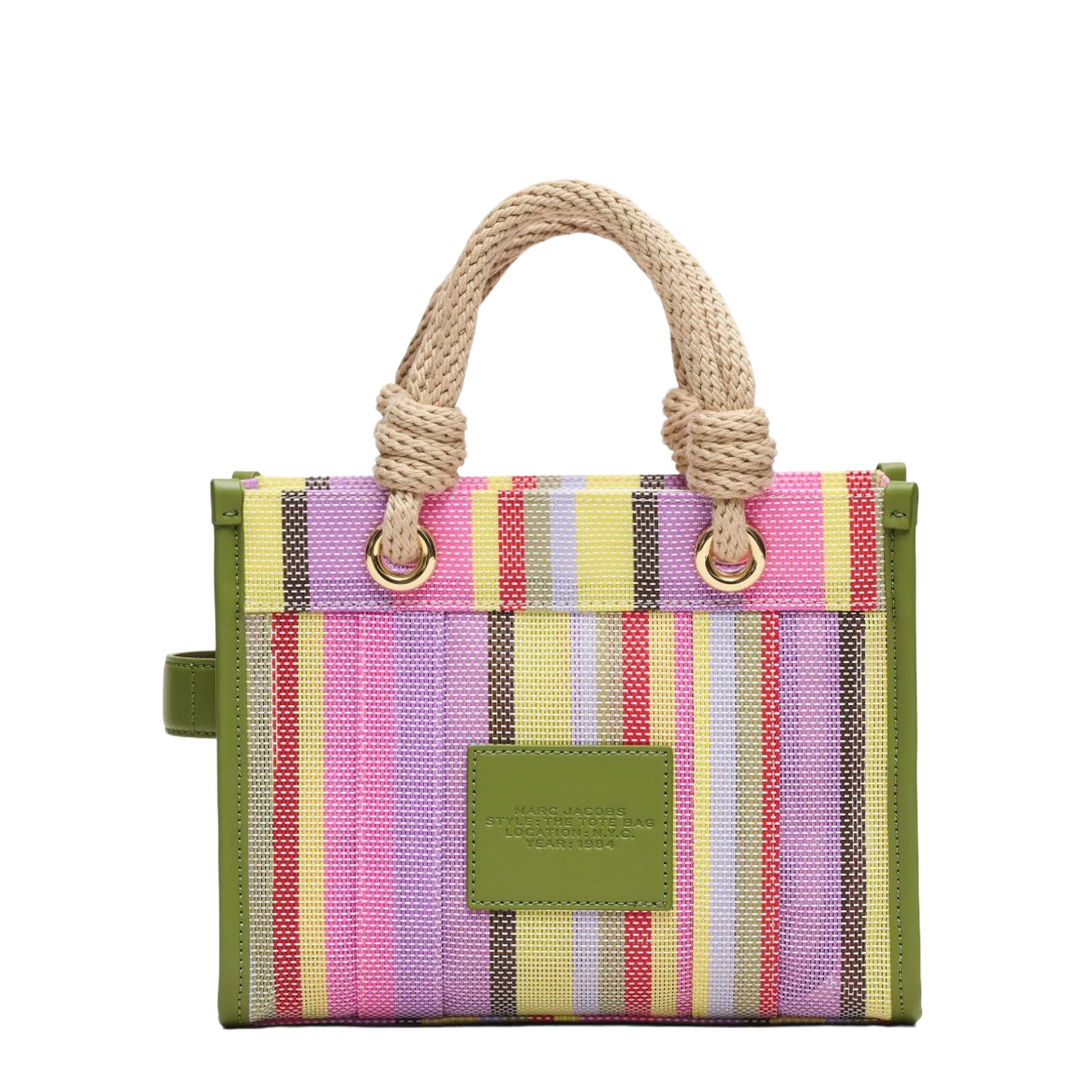 The Stripe Mesh Small Mesh Tote - Purple Multi - Image 4