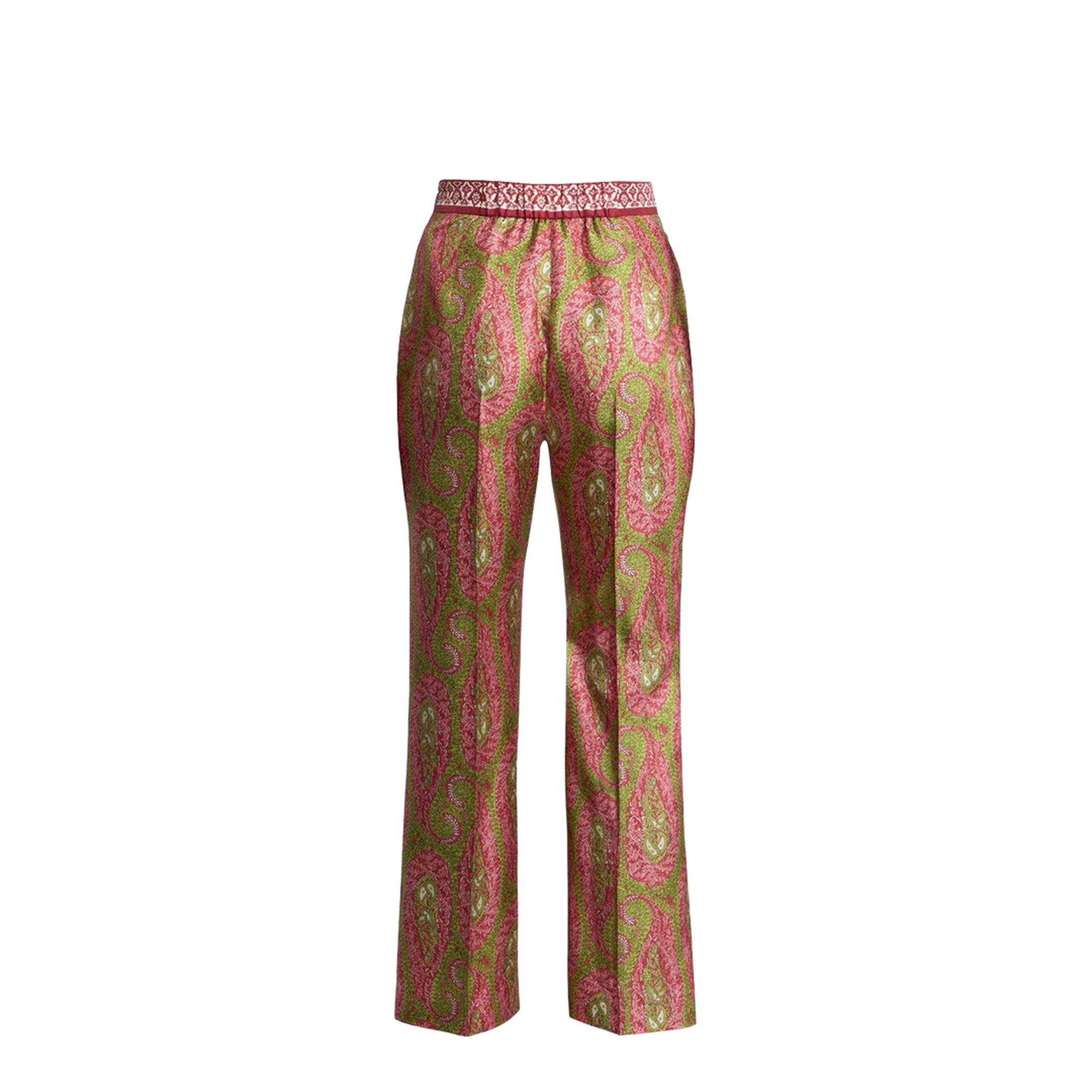 Paisley Foliage Bootcut Pants - Image 3