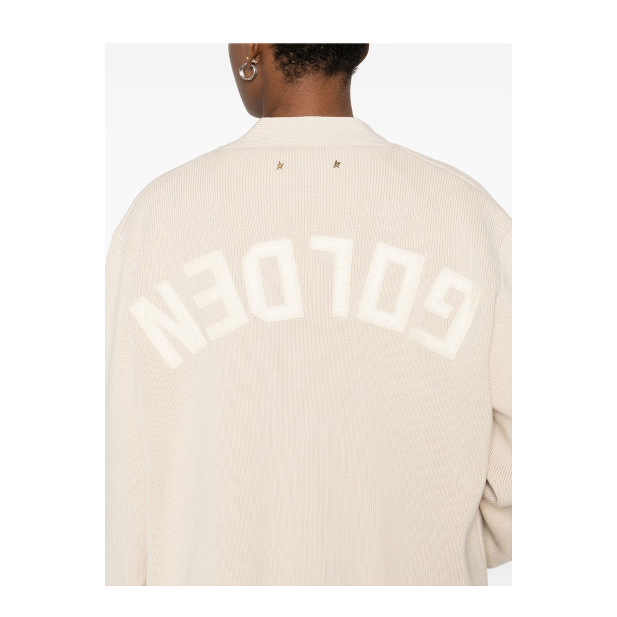 Cotton V-Necked Cardigan - Image 3