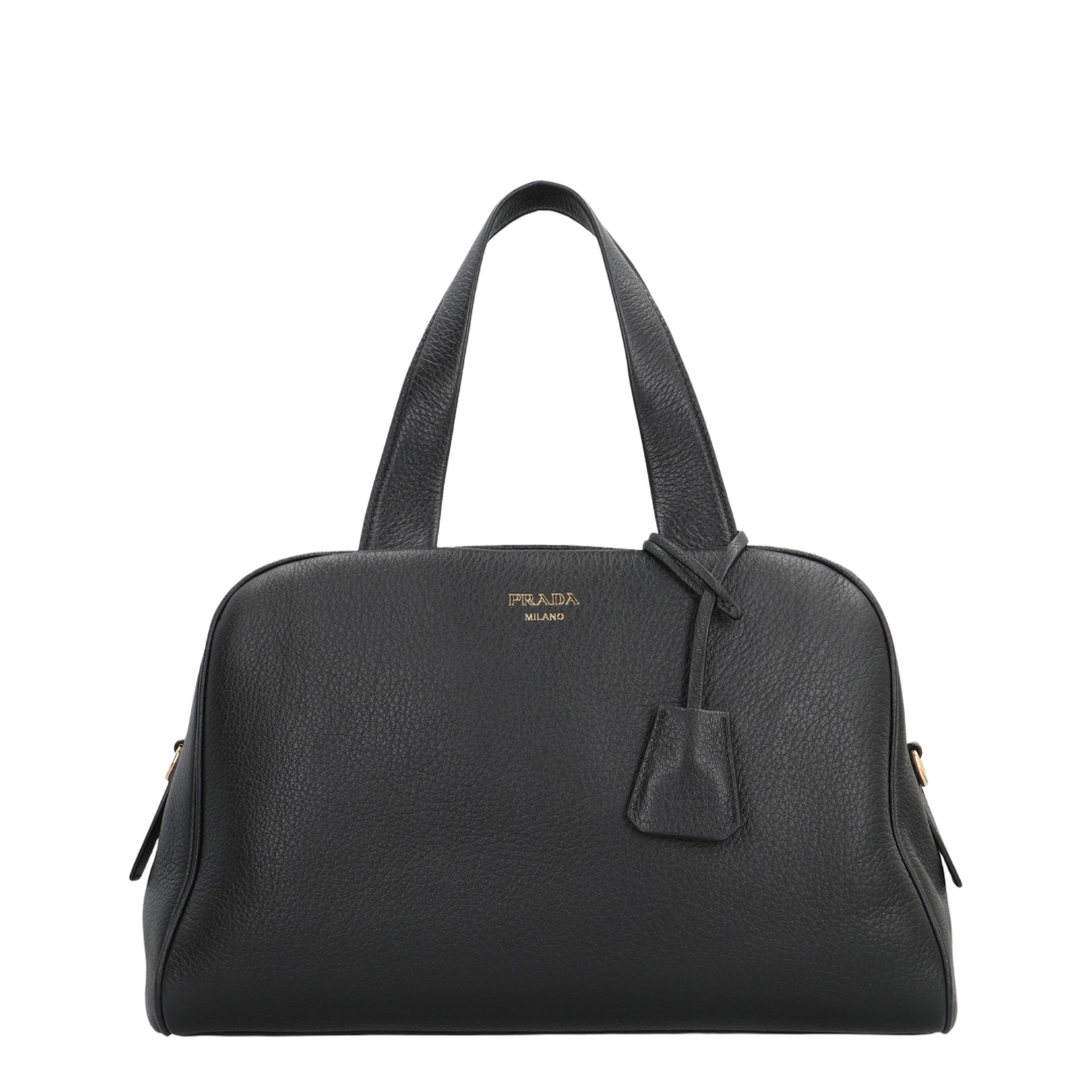 Boston Large Satchel Bag Leather Black - Image 1