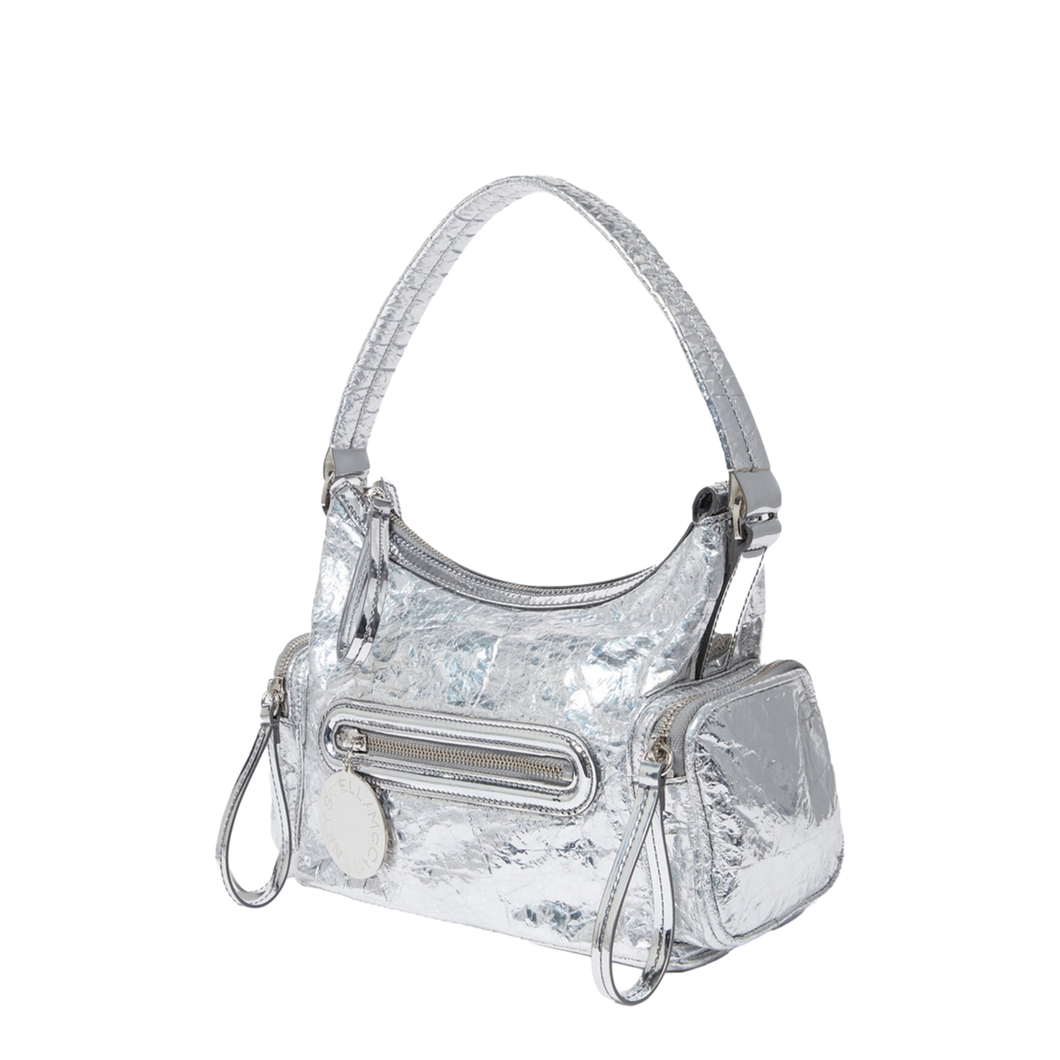 Dartmoor Medium Coated Fabric Crossbody - Silver - Image 3