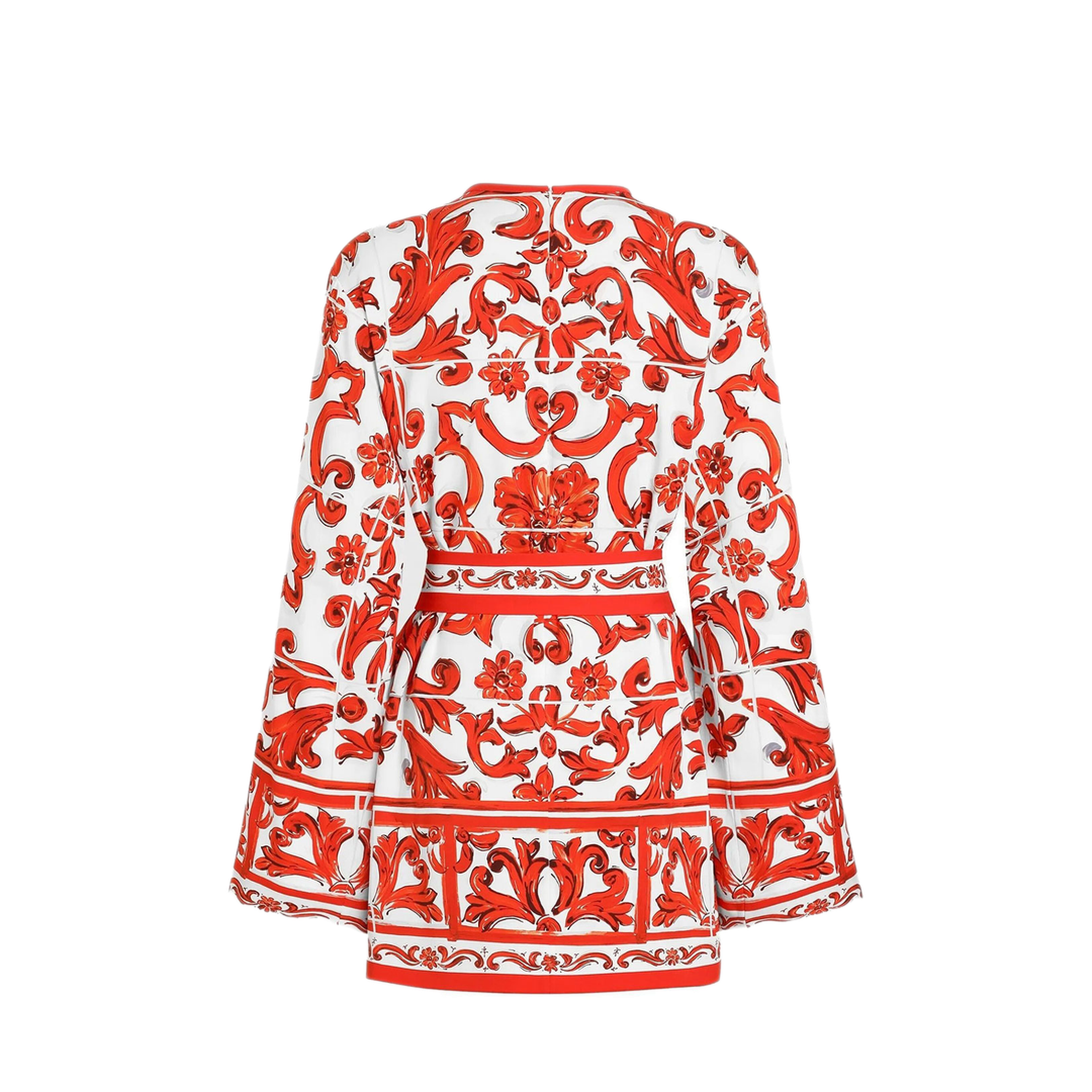 Majolica-Print Silk Charmeuse Shirt - Image 3