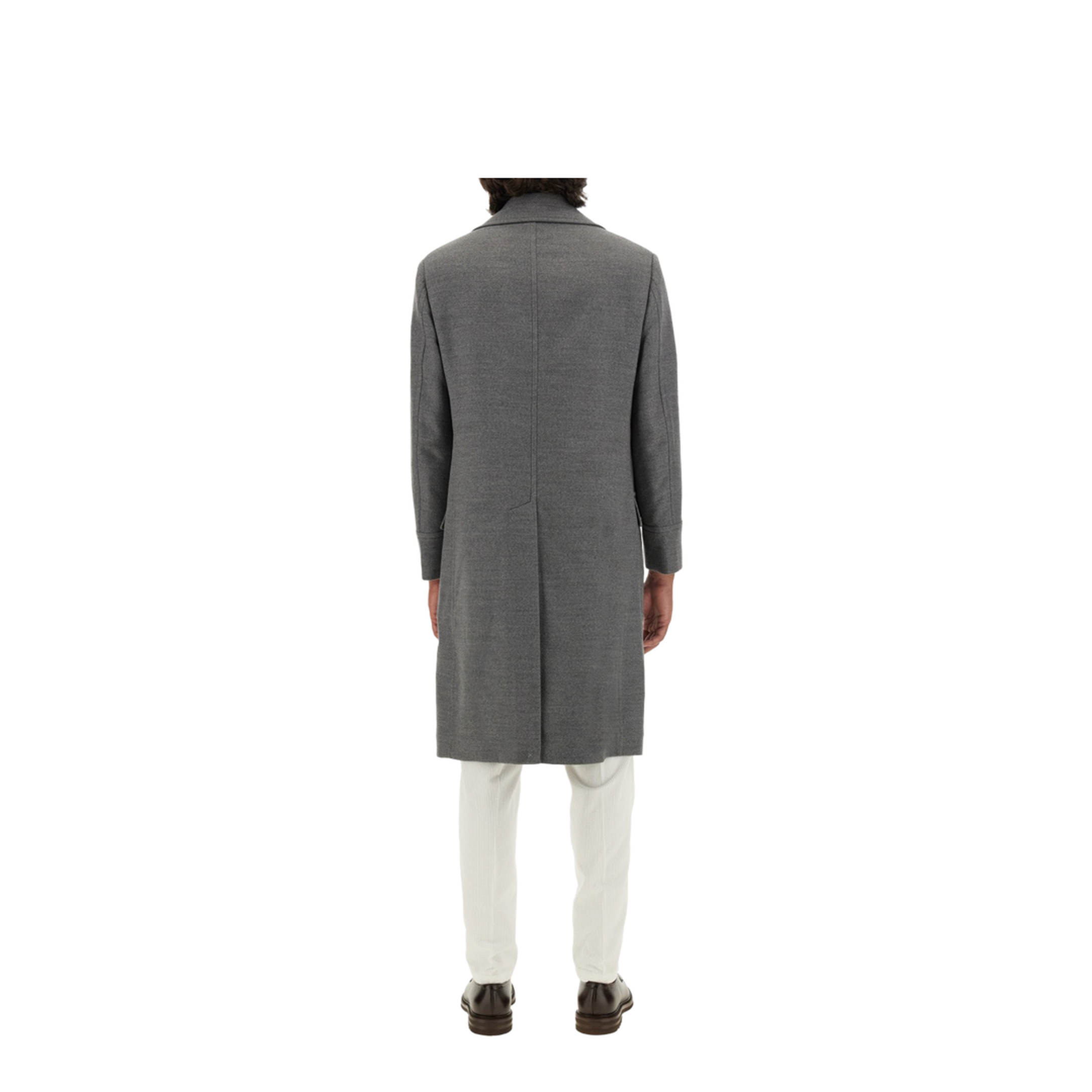 Double-Breasted Coat Grey - Image 3