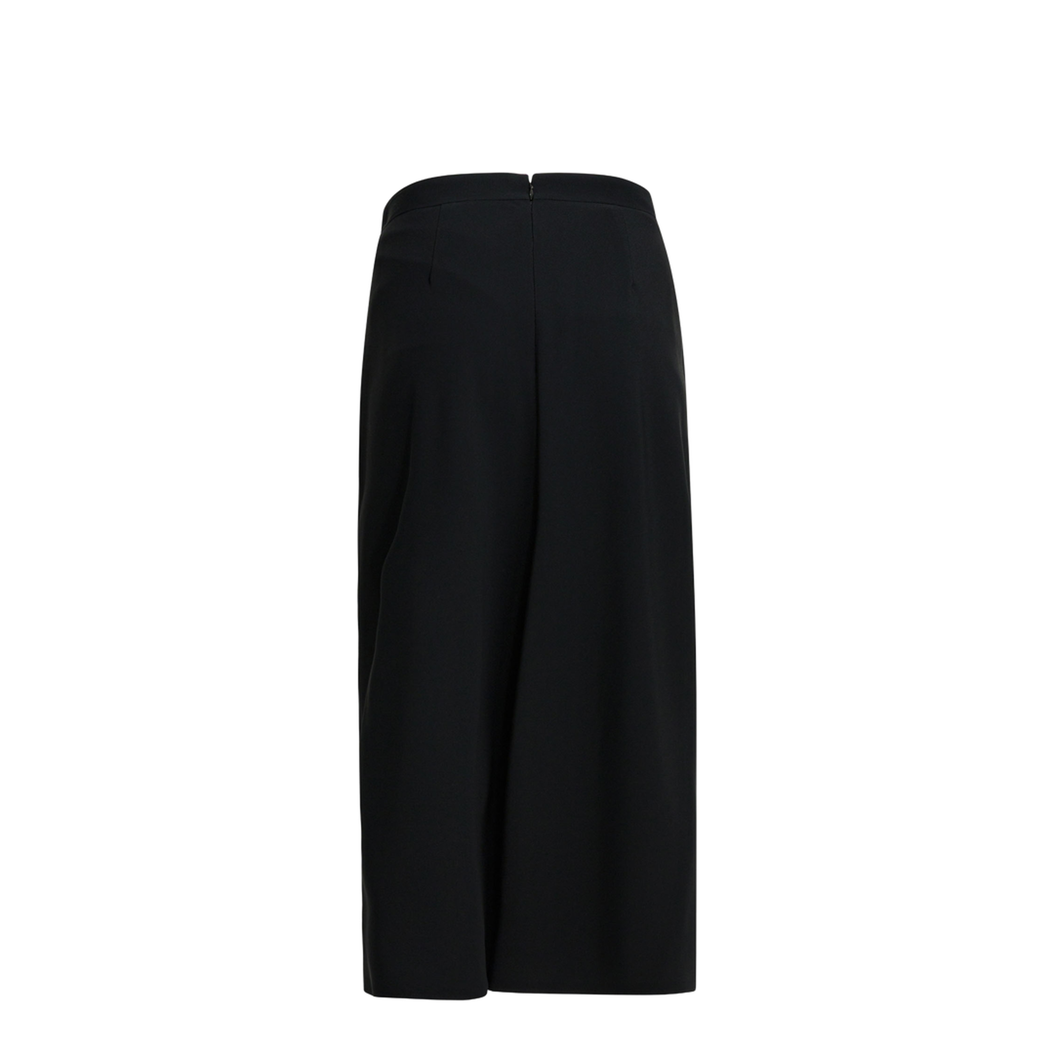 Draped Crepe Cady Midi Skirt - Image 2