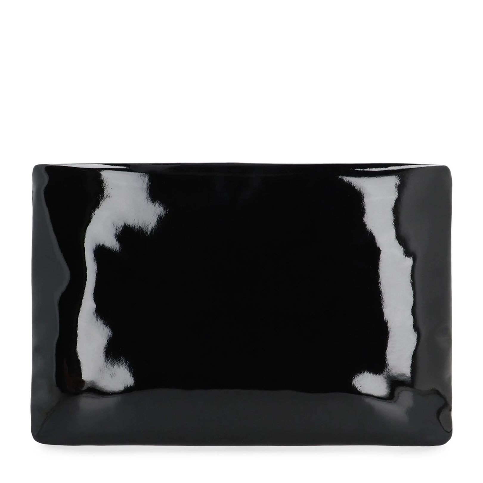 Puffy Small Leather Clutch Bags - Black - Image 4
