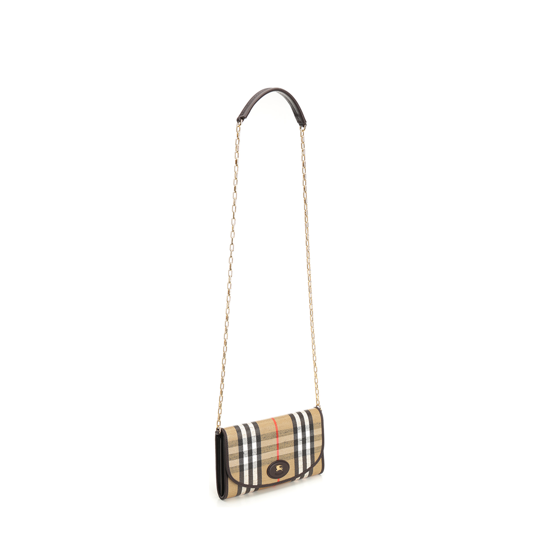 Highlands Chain Strap Wallet Calfskin Wallet - Sand Beige - Image 1