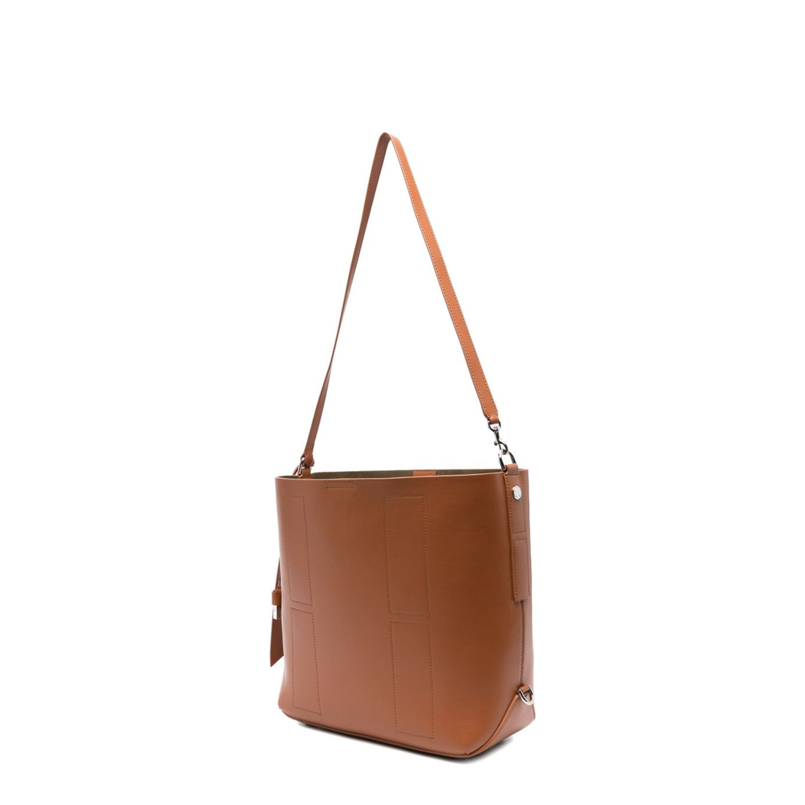 Hogan Hocket Medium Calf Leather Hobo Bag - Brown - Image 2