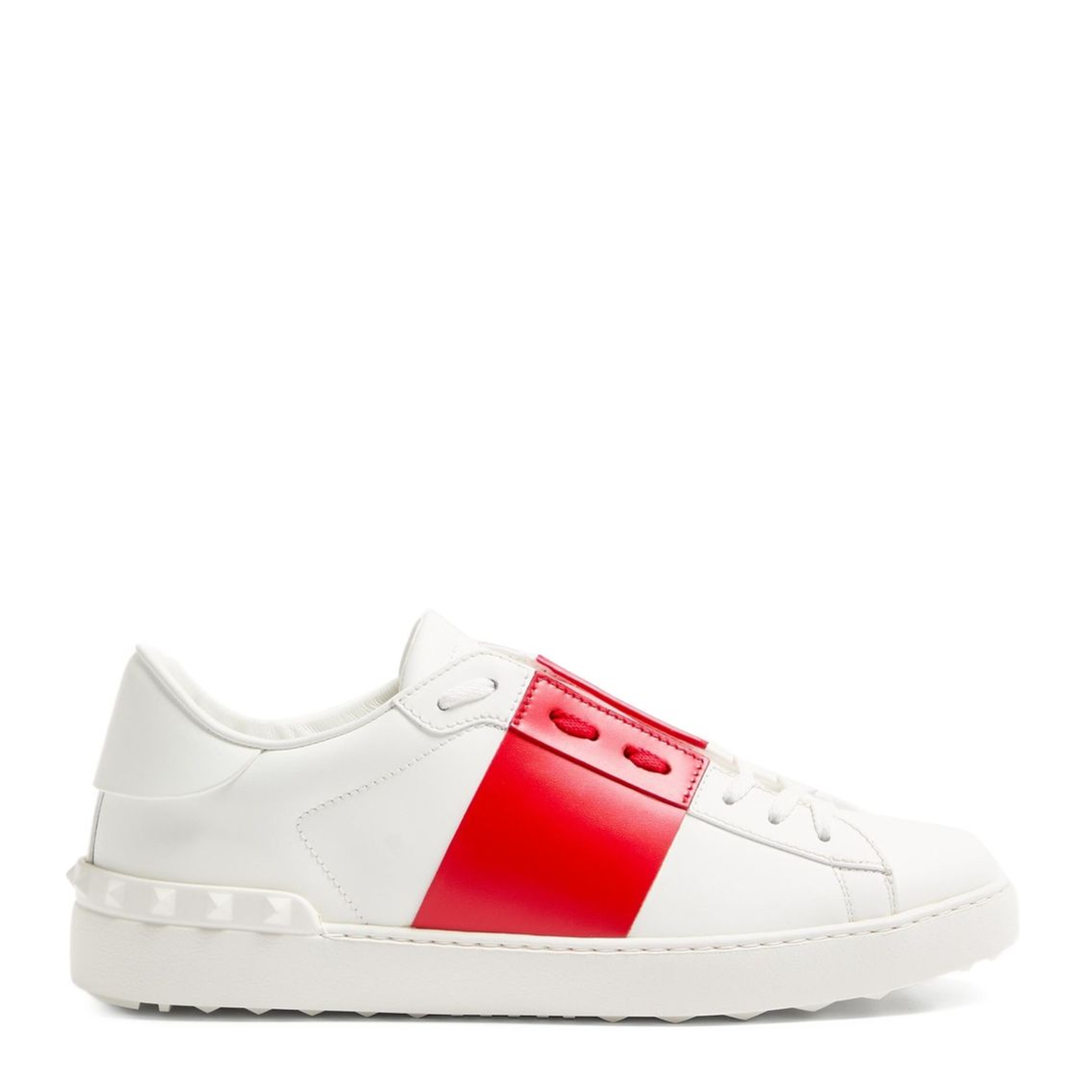 Open Leather Sneakers - Image 1