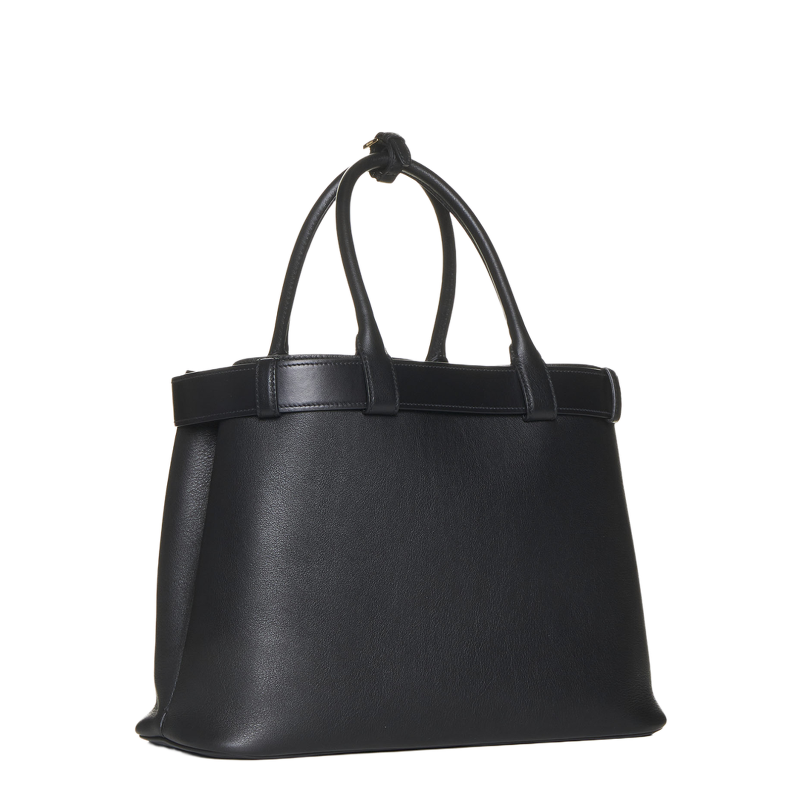 Buckle Large Leather Handbag - Image 3
