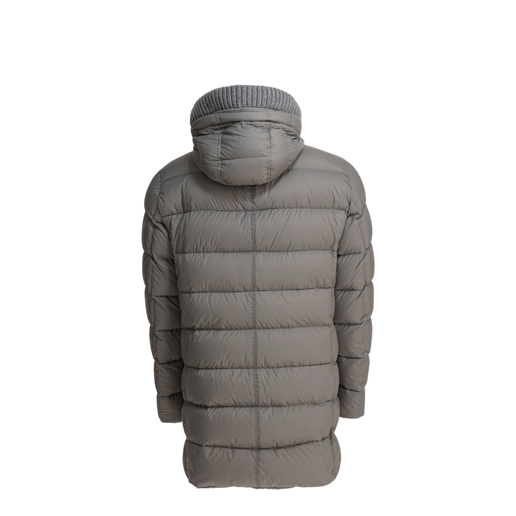 Long Down Jacket With Hood - Image 2