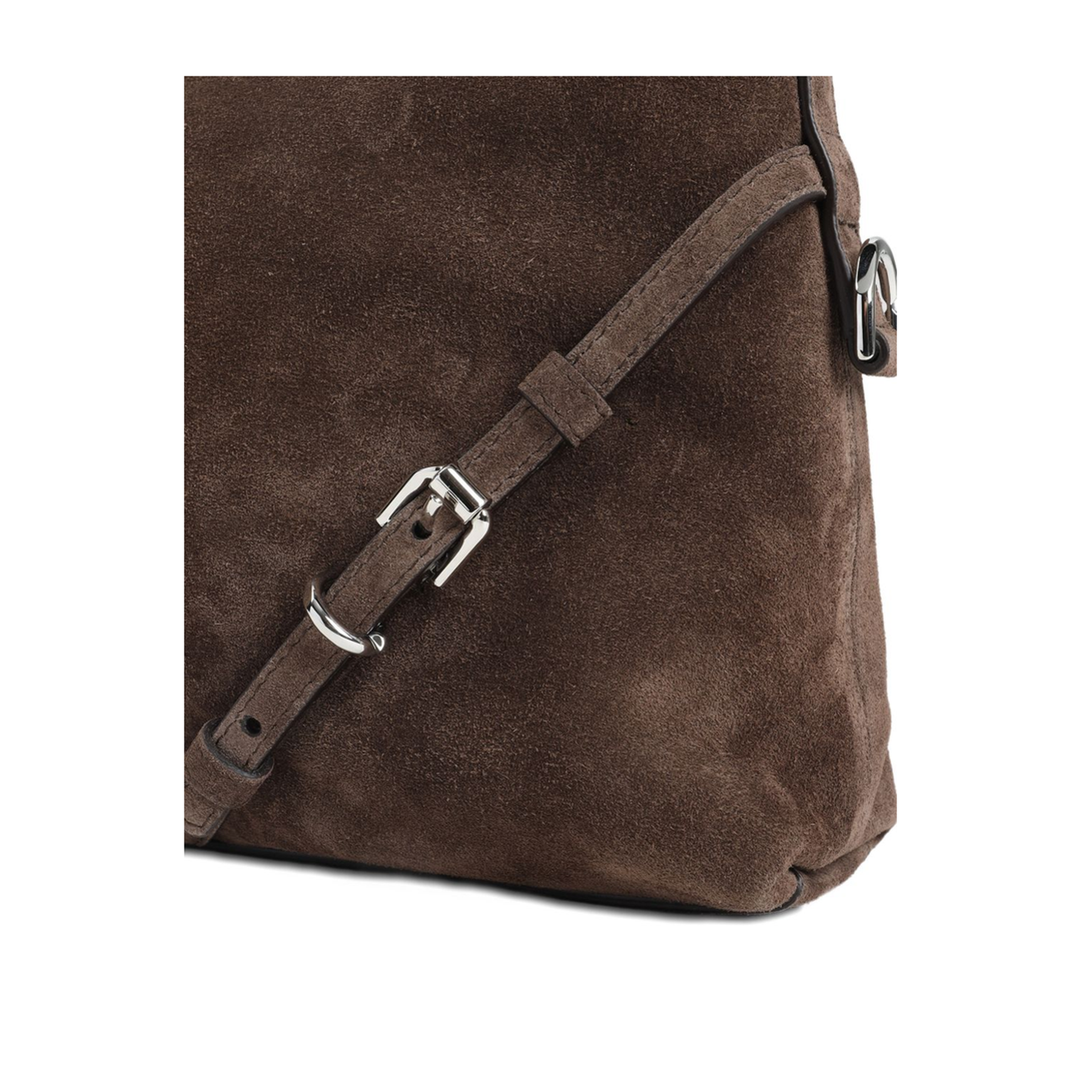 Mini Voyou Shoulder Bag Suede Brown - Image 3