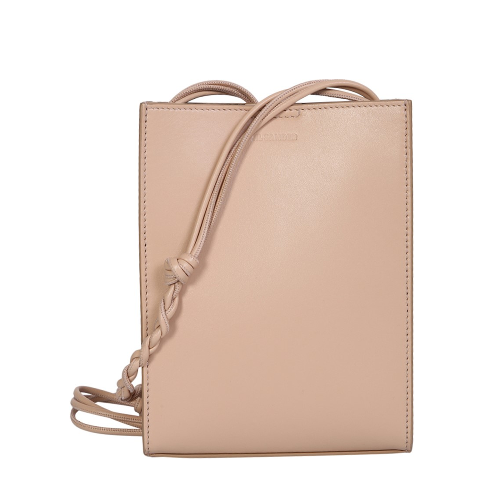 Tangle Small Calfskin Crossbody - Beige - Image 1