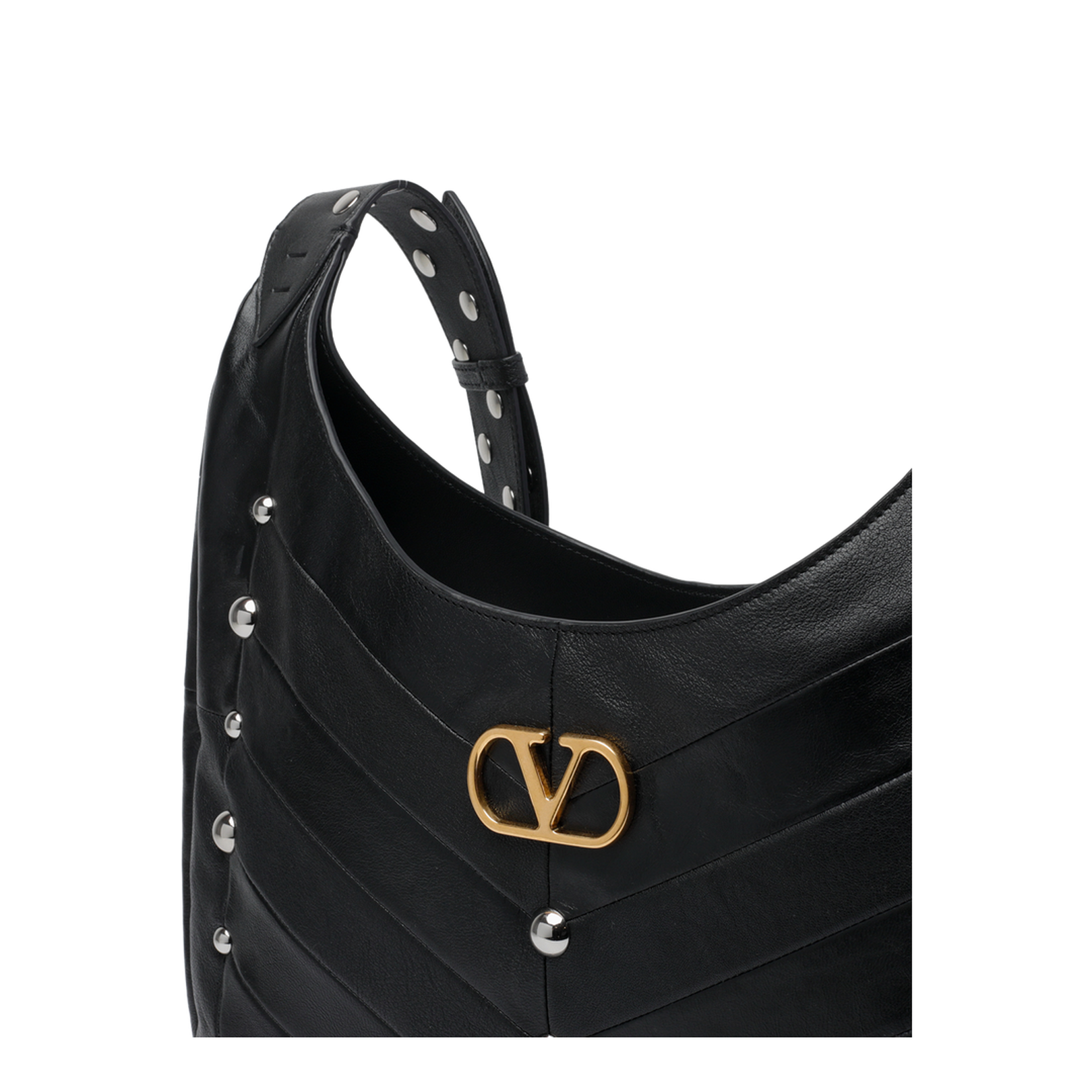 Hoboho Small Shoulder Bag Leather Black - Image 4