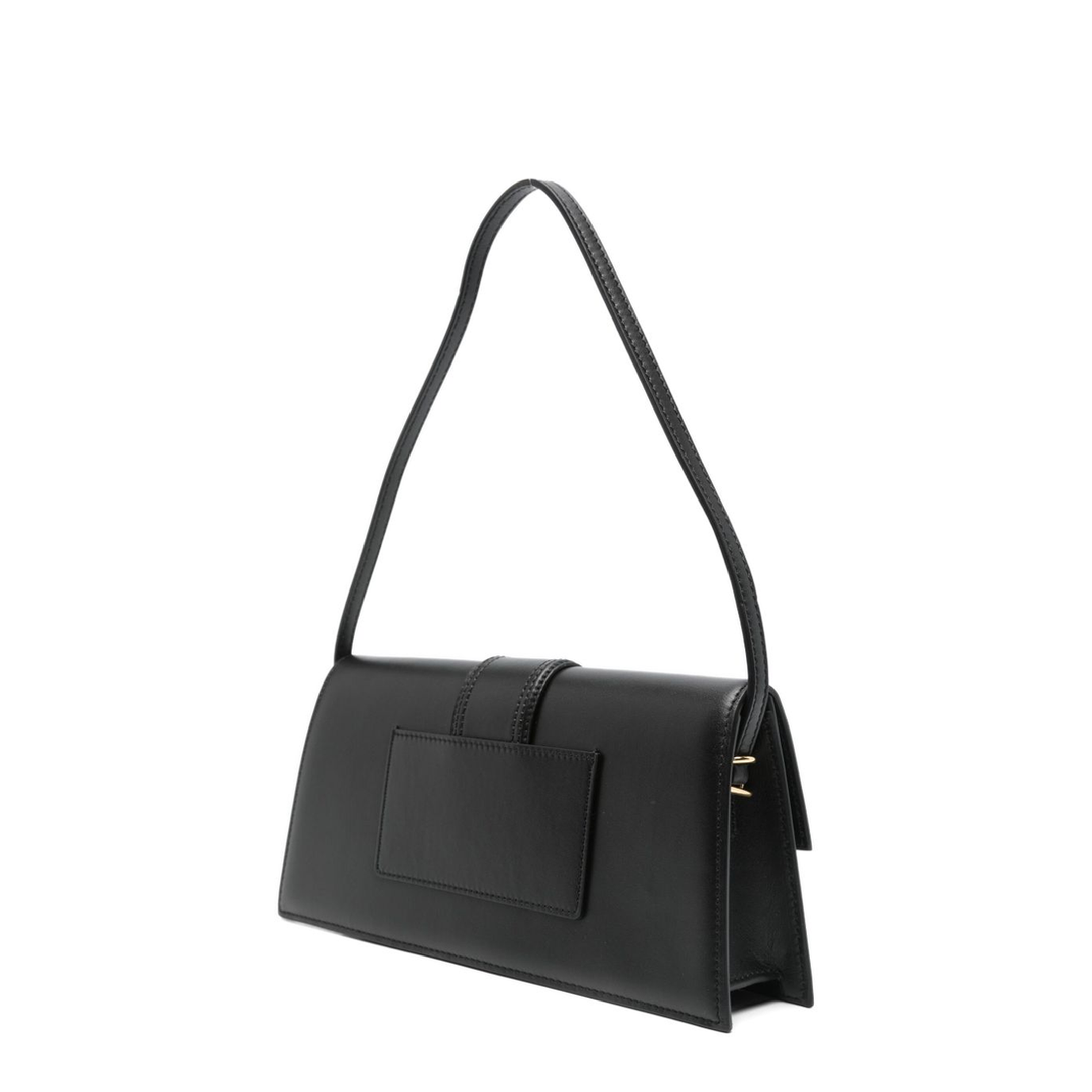 Bambino Long Calfskin Shoulder Bag - Black - Image 3