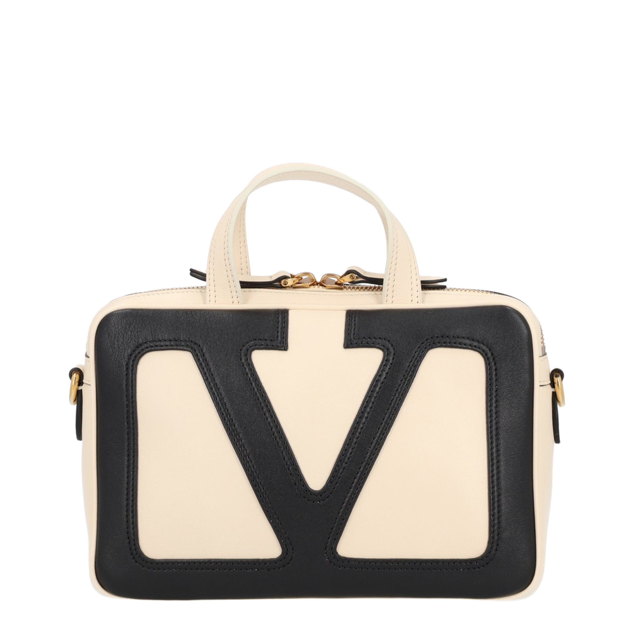 Viva Superstar Small Nappa Handbag - Black/Spice - Image 1
