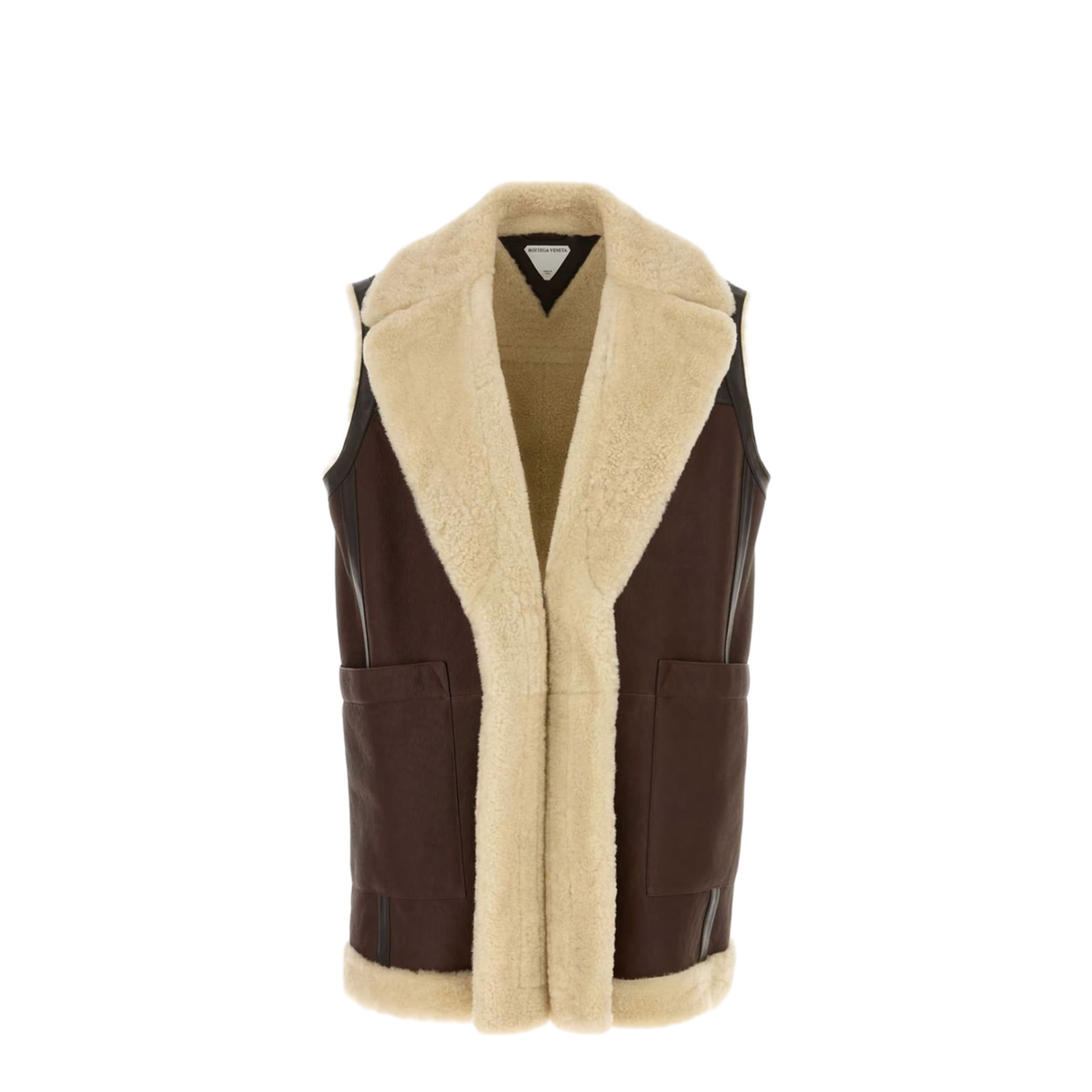Leather Shearling Vest - Image 3