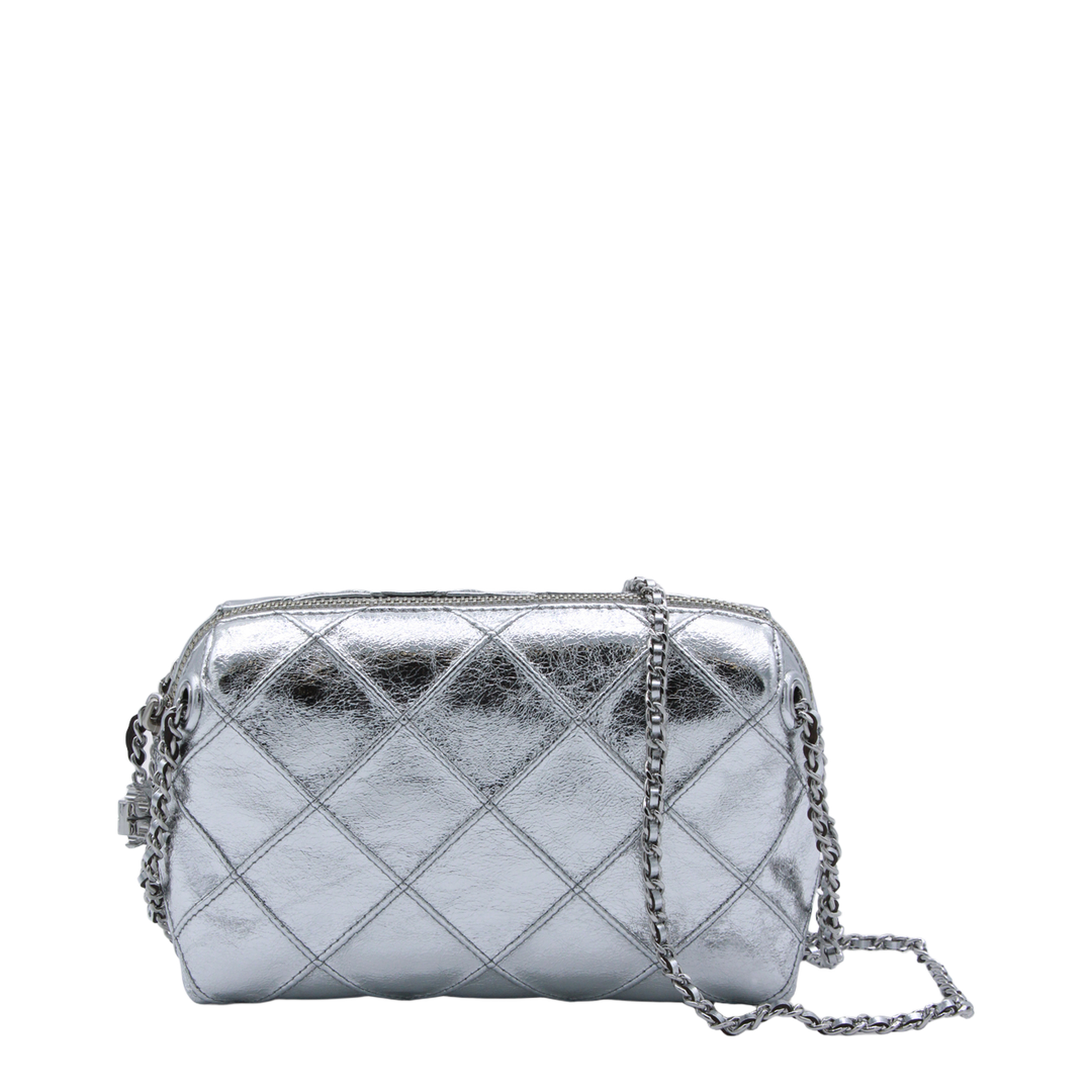Fleming Metallic Leather Crossbody - Metallic Gold - Image 2