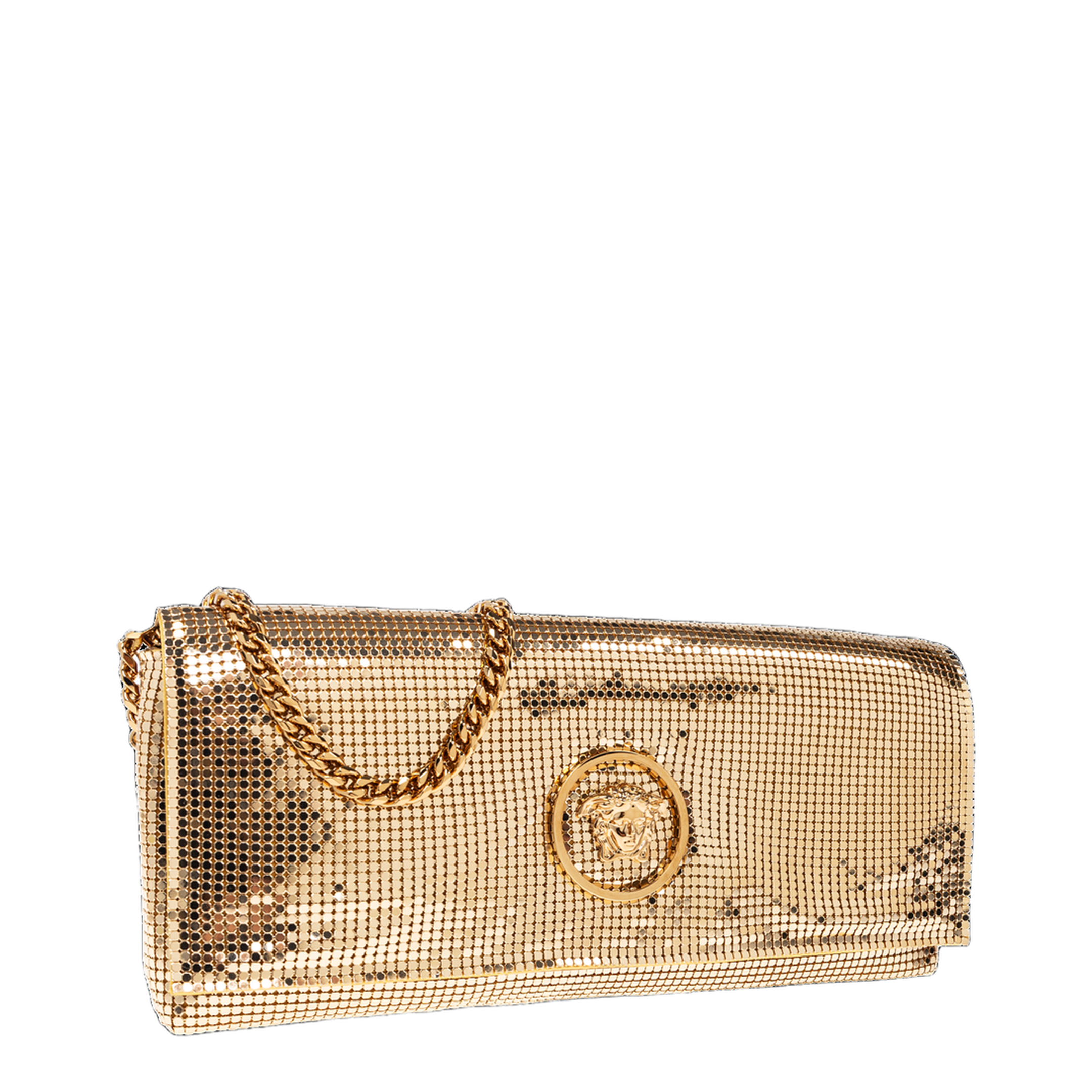 La Medusa Metal Mesh Clutch - Gold - Image 4