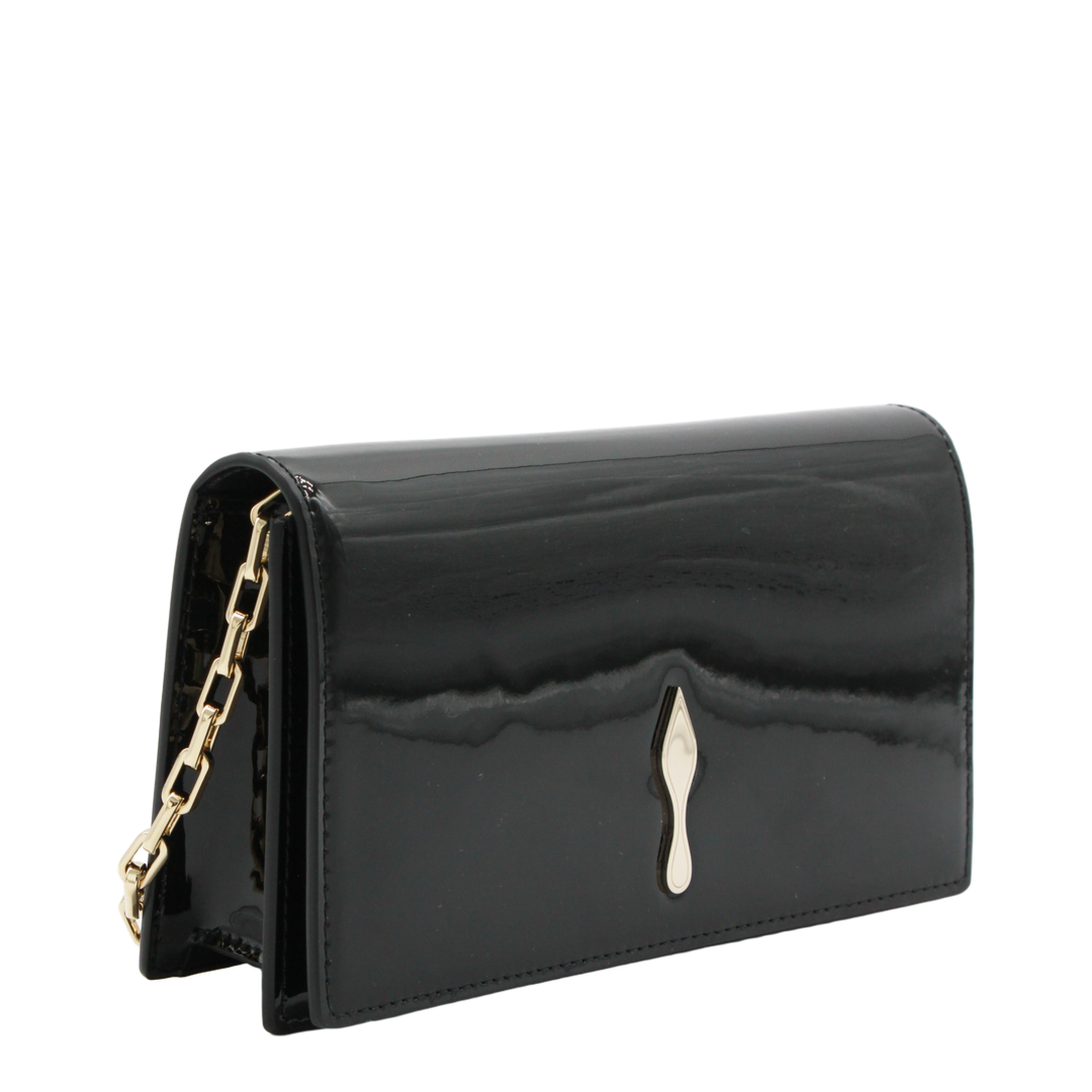 Bettina Patent Calf Leather Clutch - Black - Image 4