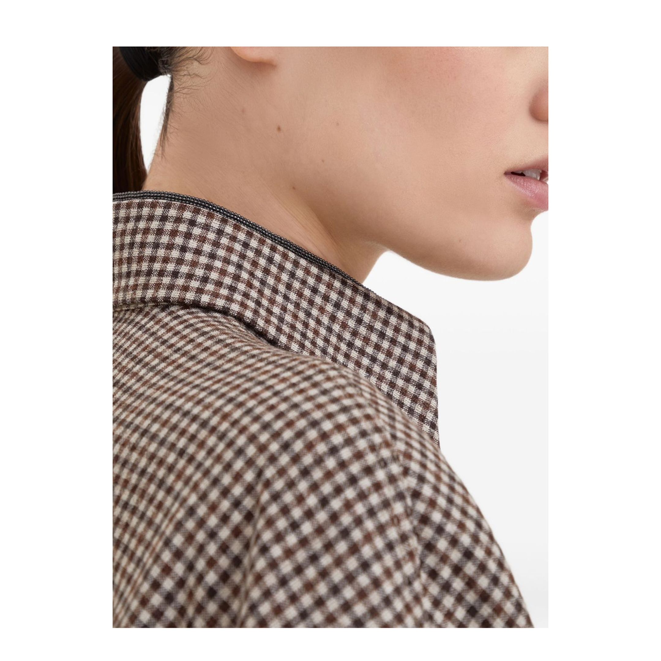 Wool Checked Shirt - Image 4