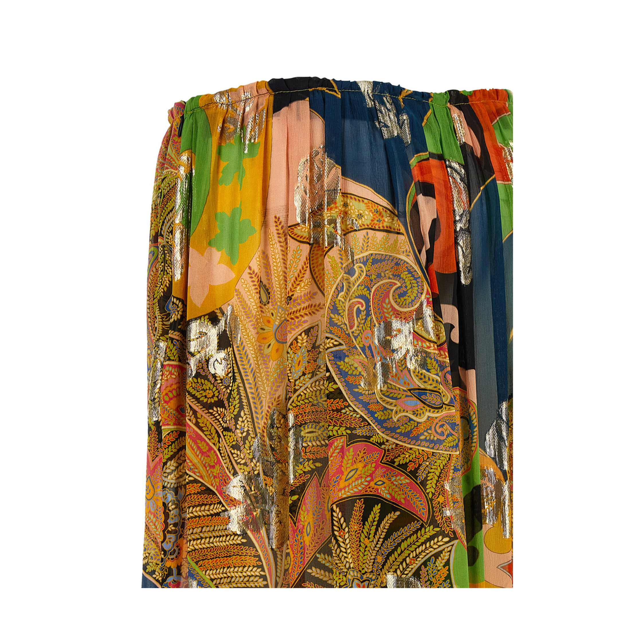 Paisley Print Palazzo Pants - Multicolor - Image 4