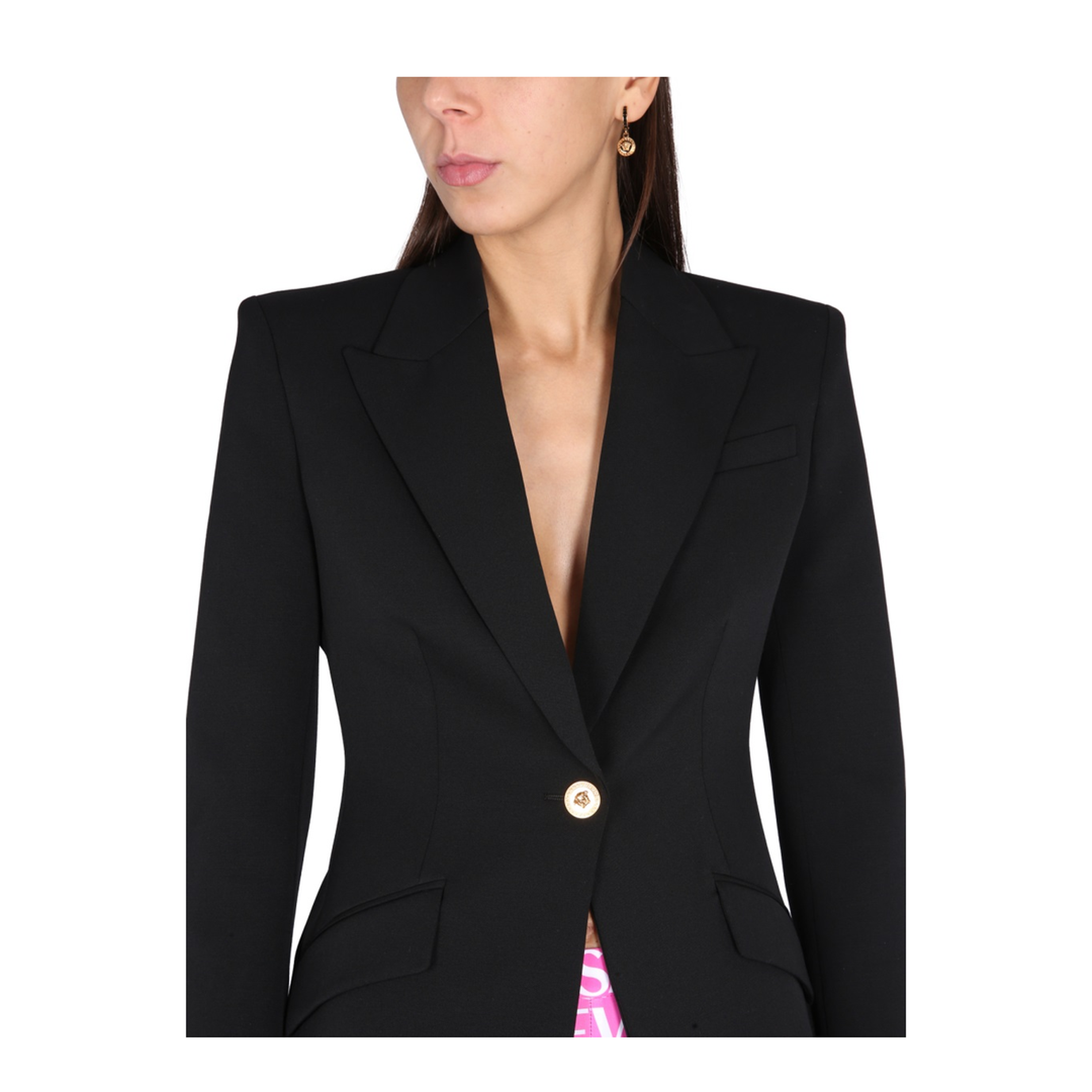 Single-Breasted Jacket Black - Image 4