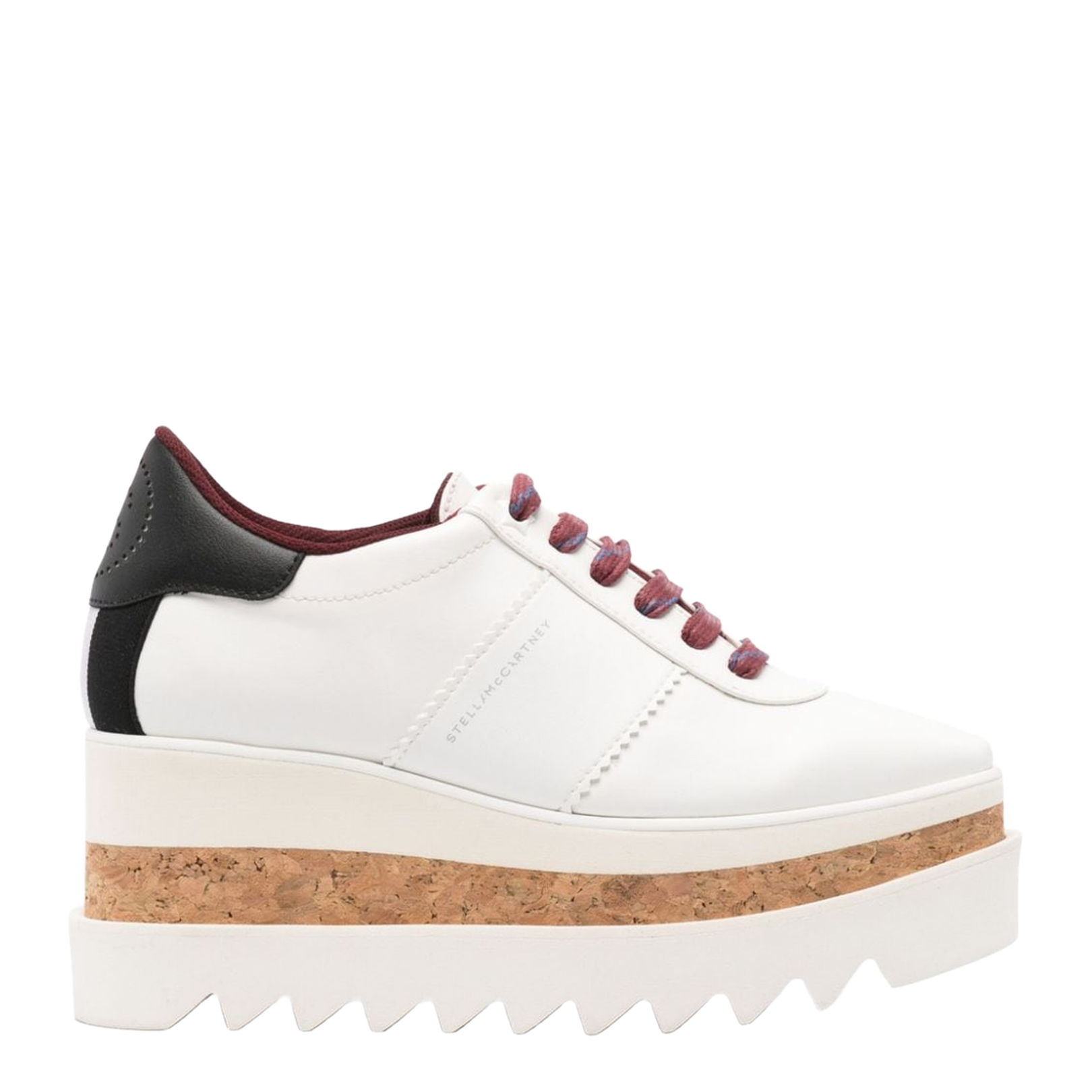 Pure White Sneak-Elyse Platform Trainers - Image 1