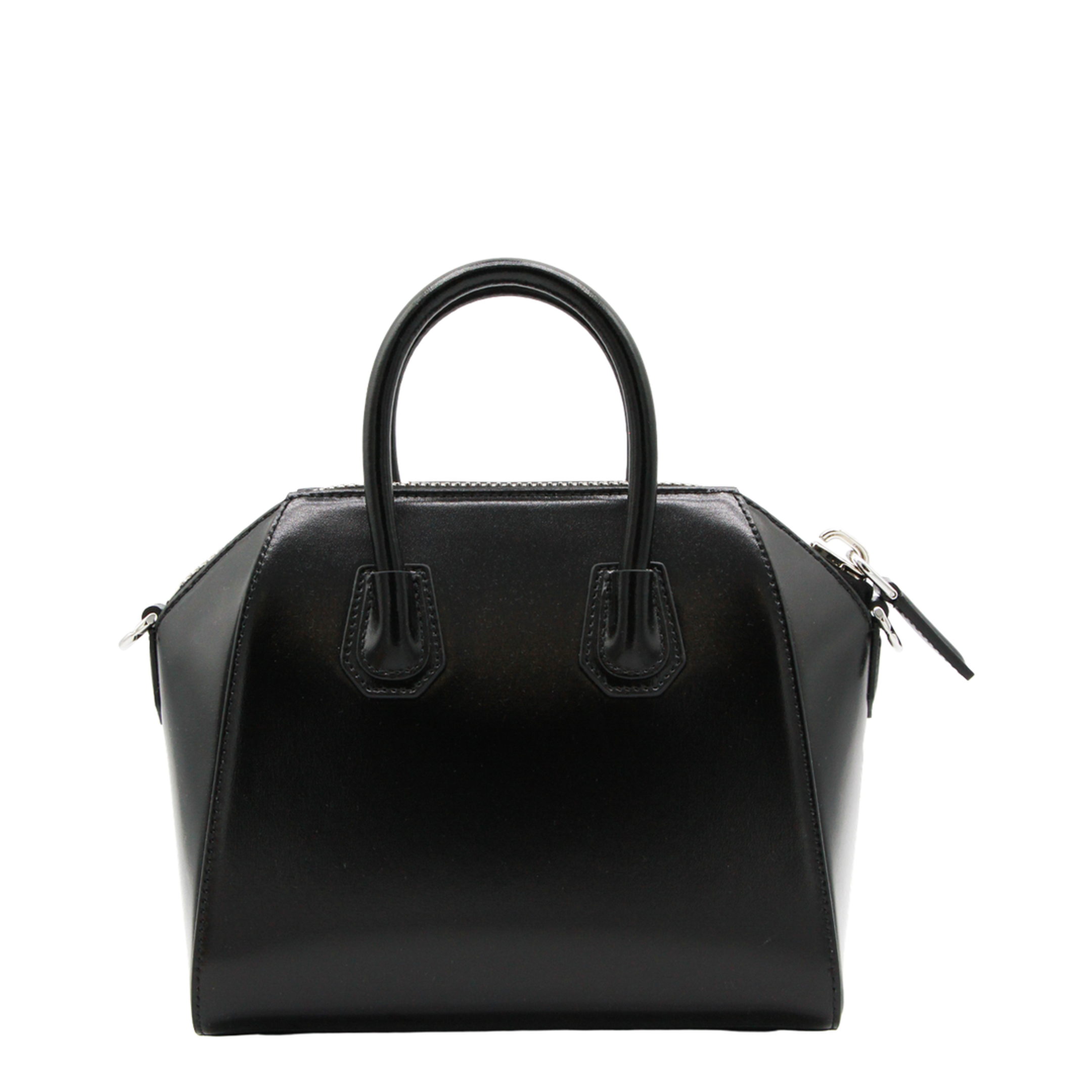 Antigona Mini Leather Shoulder Bag in Black - Image 4