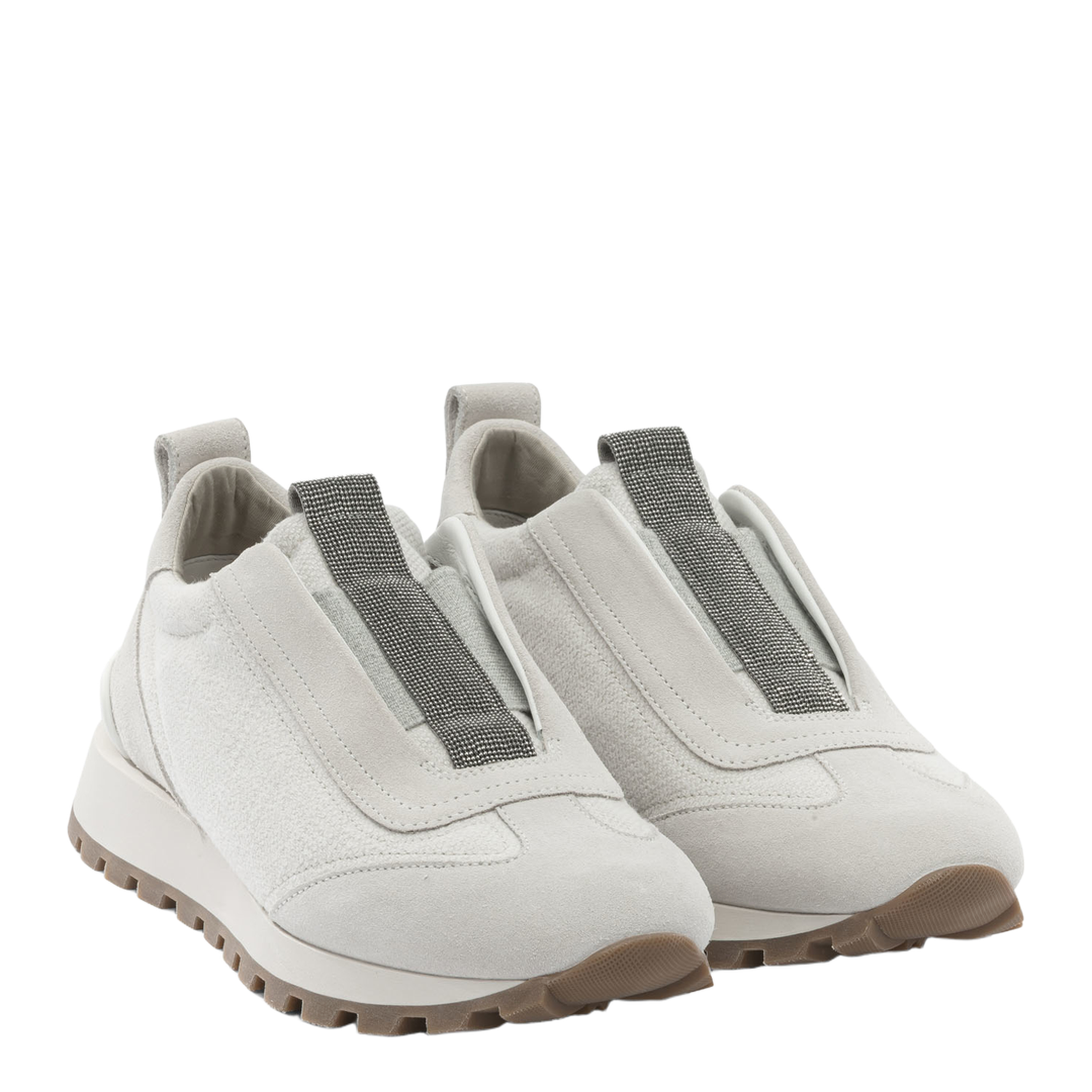 Canvas And Suede Sneaker With Precious Detail - Image 2