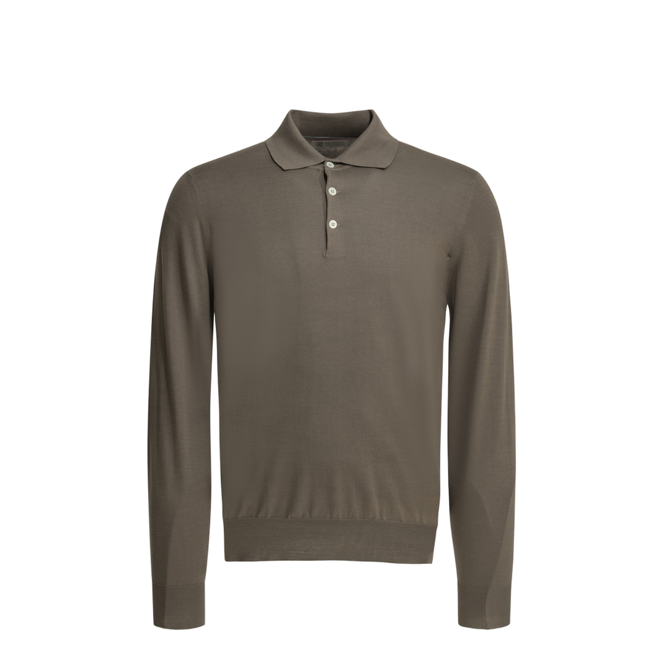 Polo Shirt with Buttons Brown - Image 1