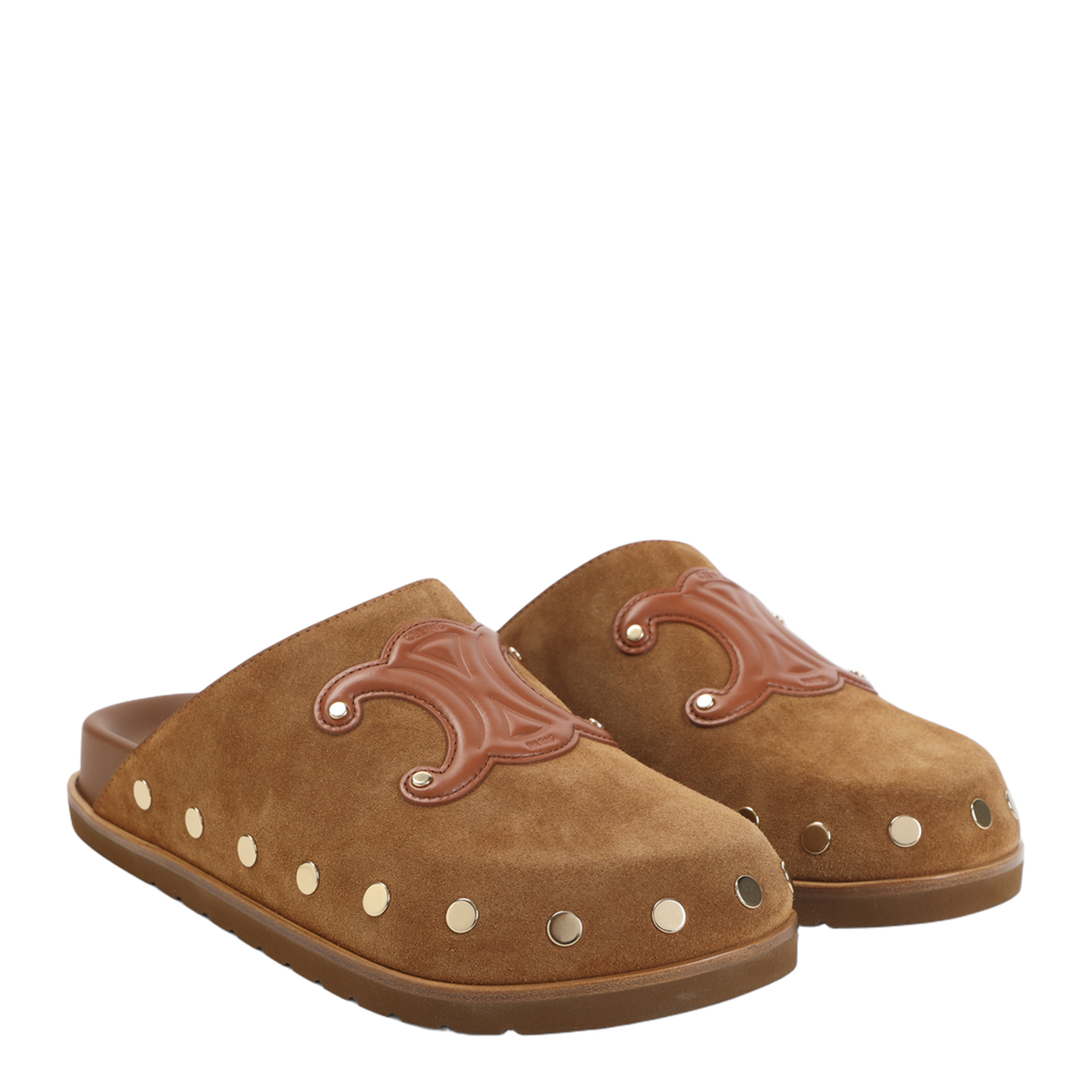 Triomphe Wedge Mules - Image 5