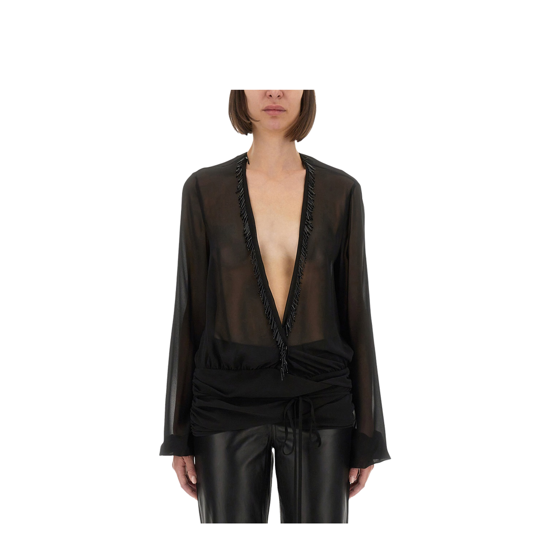 Embroidered Georgette Blouse - Image 1