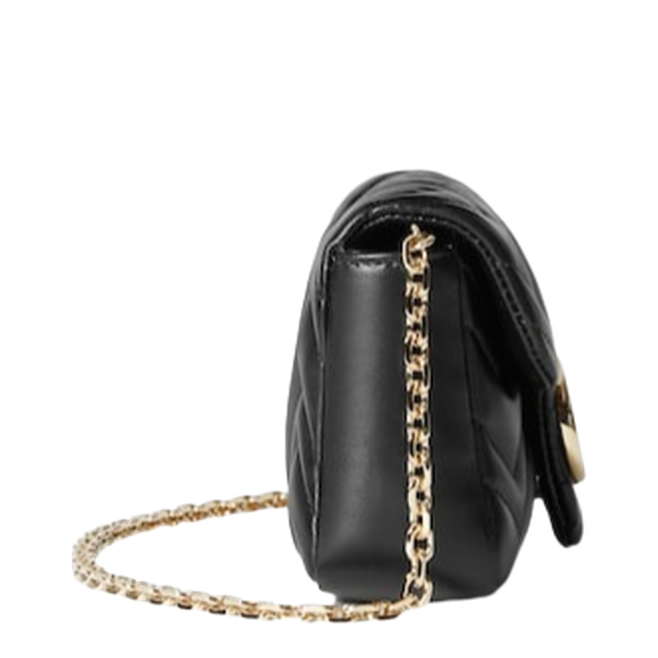 Marmont Mini Shoulder Bag in Black Leather - Image 4