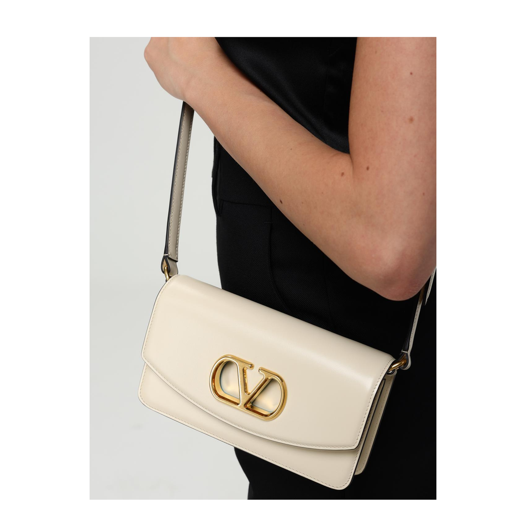 Vain Medium Calfskin Clutch Bag - Butter - Image 4