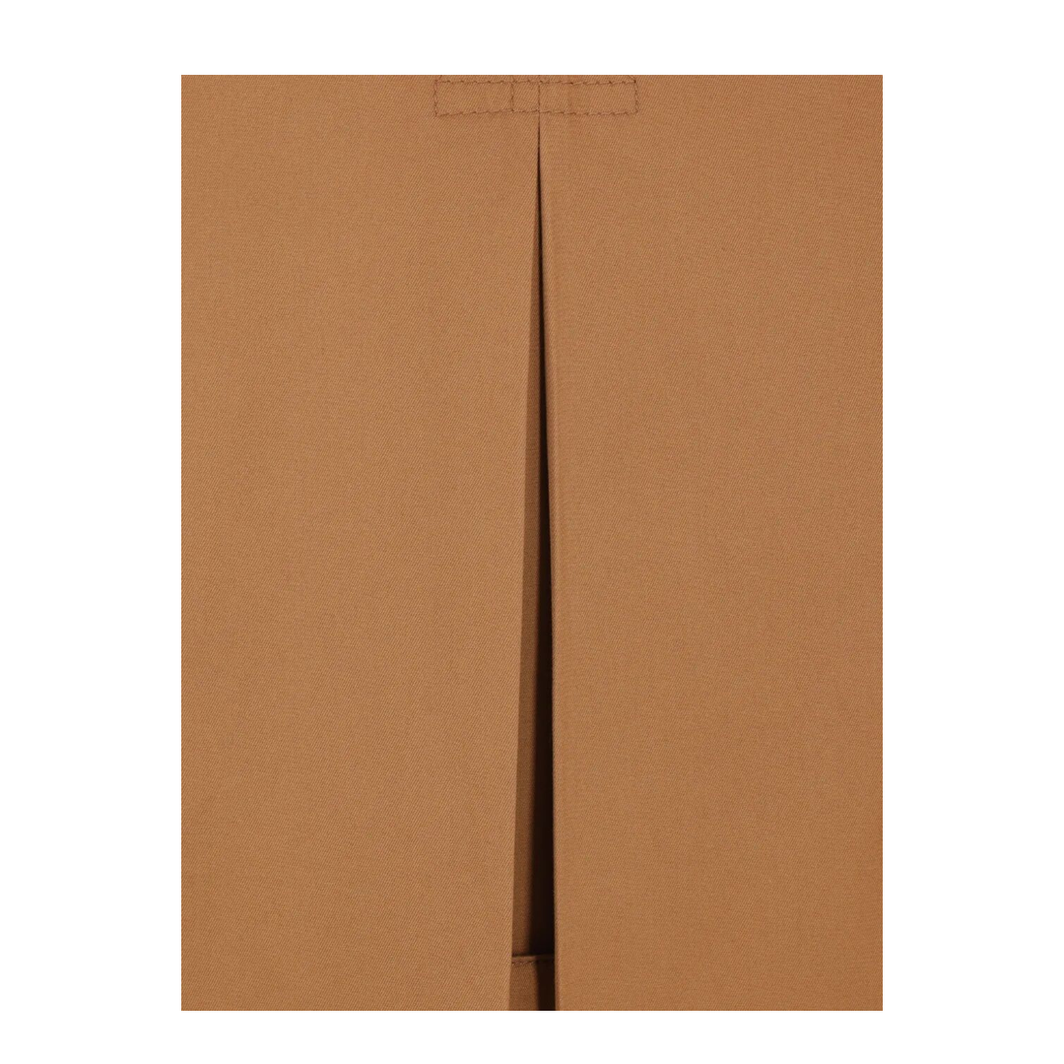 Cotton Gabardine Belted Long Trench Coat - Image 4