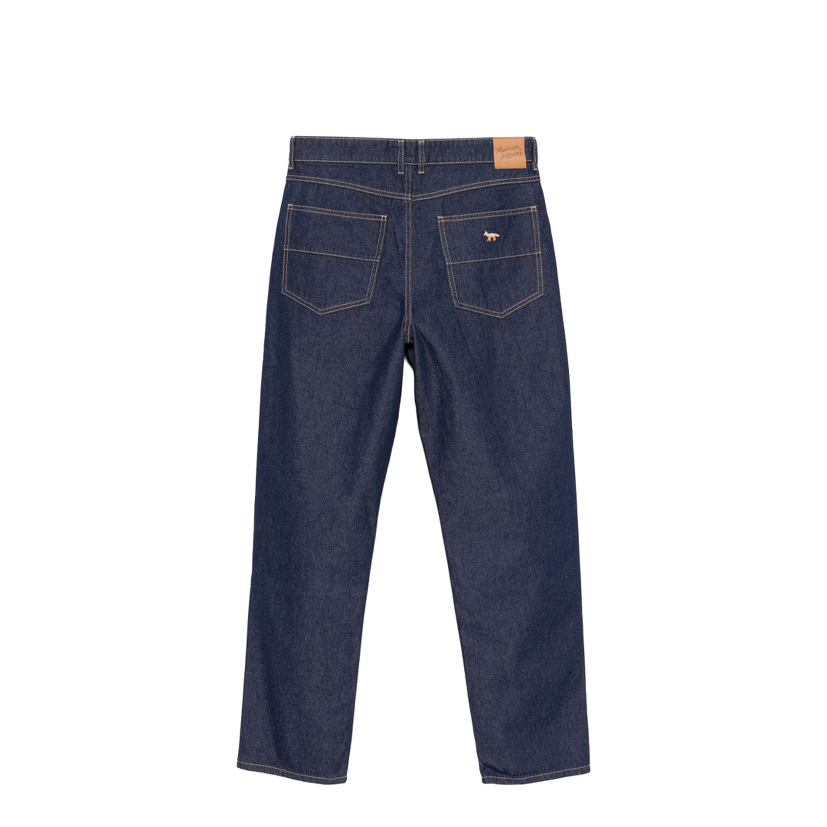 Indigo Blue Denim Straight Leg Jeans - Image 2