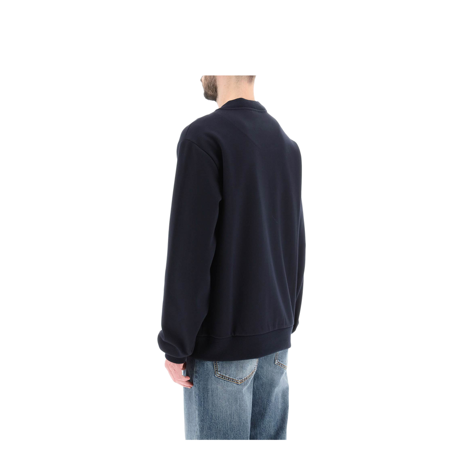 Cotton Sweatshirt with Front Logo - Image 5