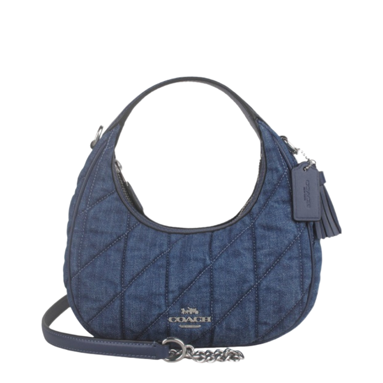 Carmen Mini Crossbody Bag With Quilting Denim - Image 1