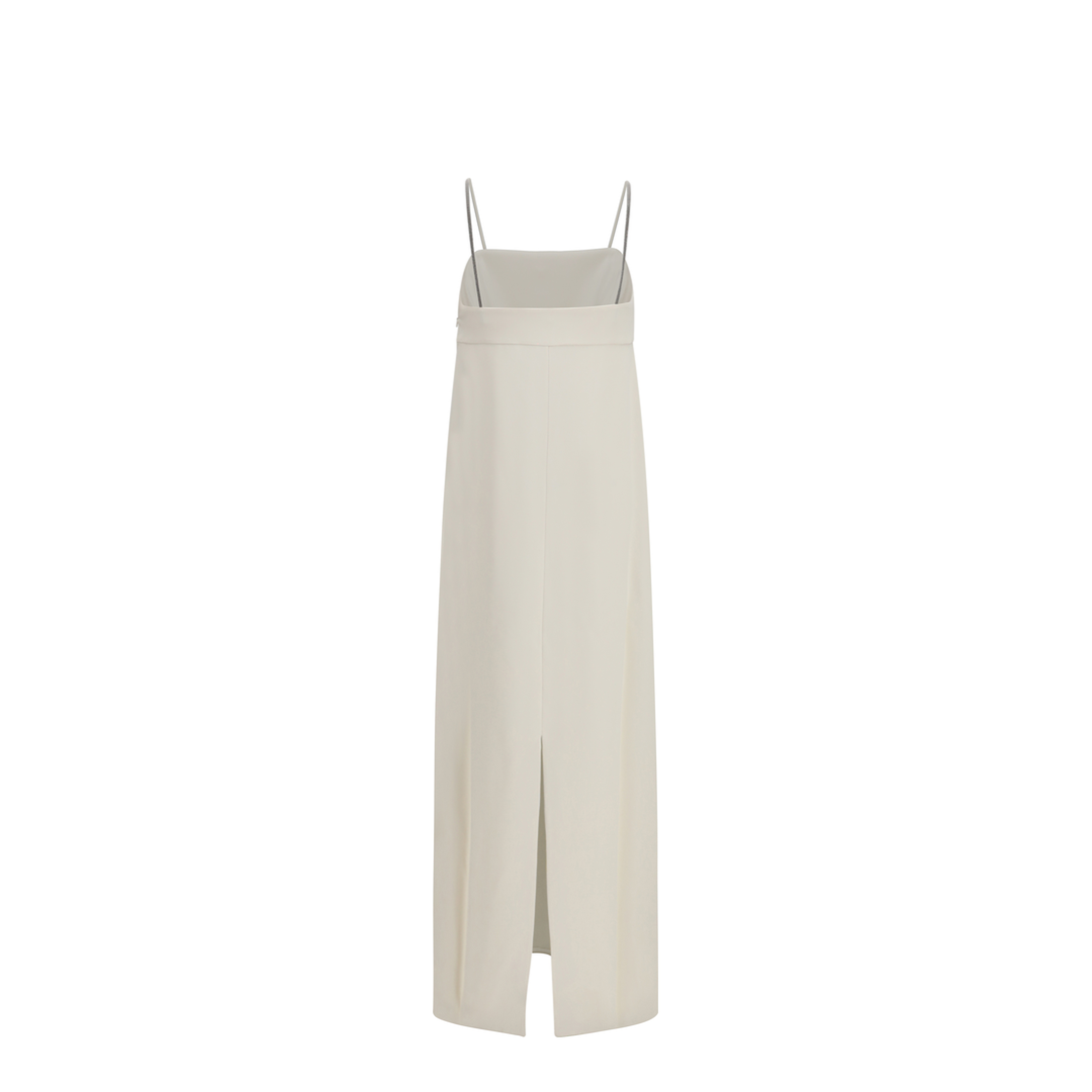 Long Silk Dress With Monili Chain - Image 2
