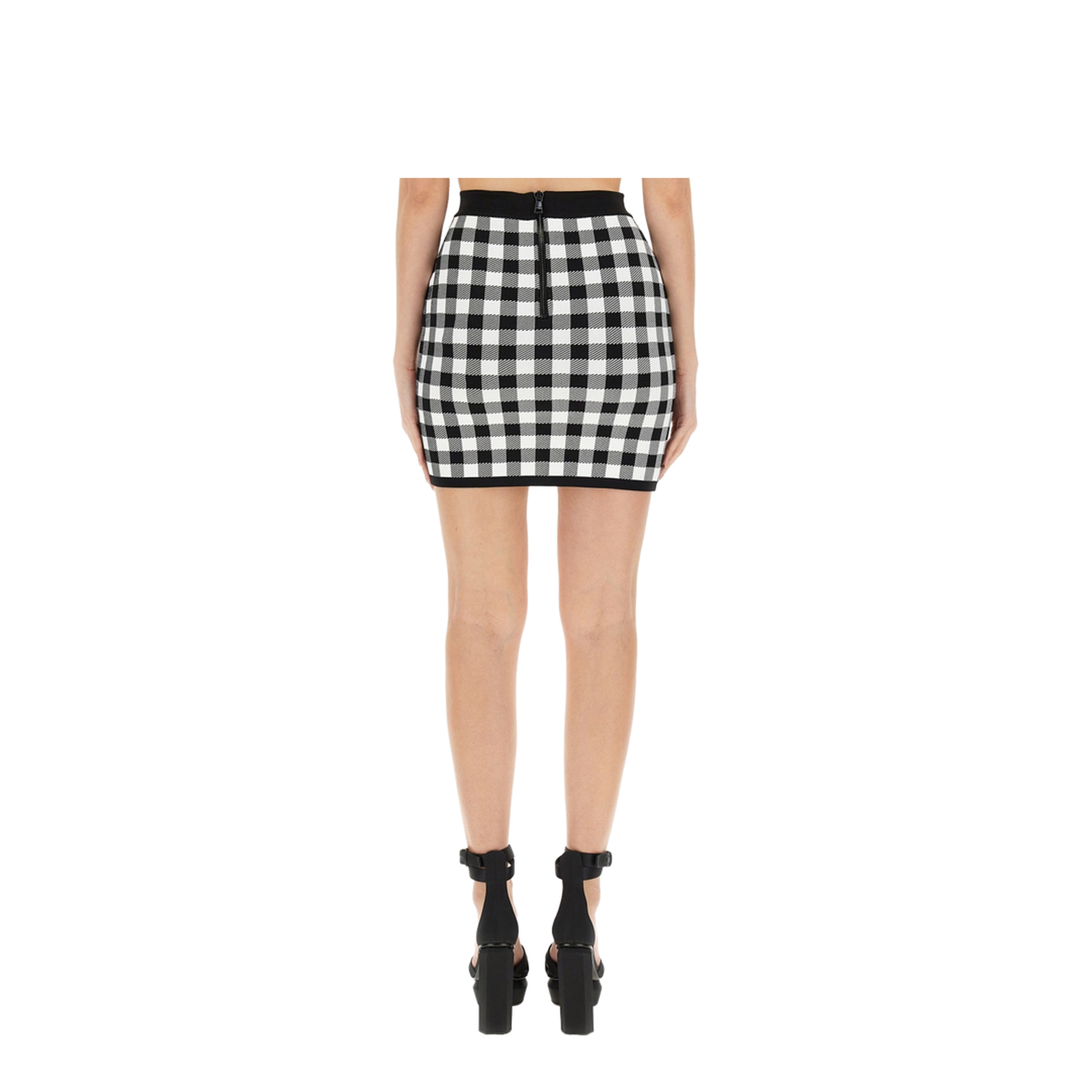 Logo Button Vichy Skirt - Image 4