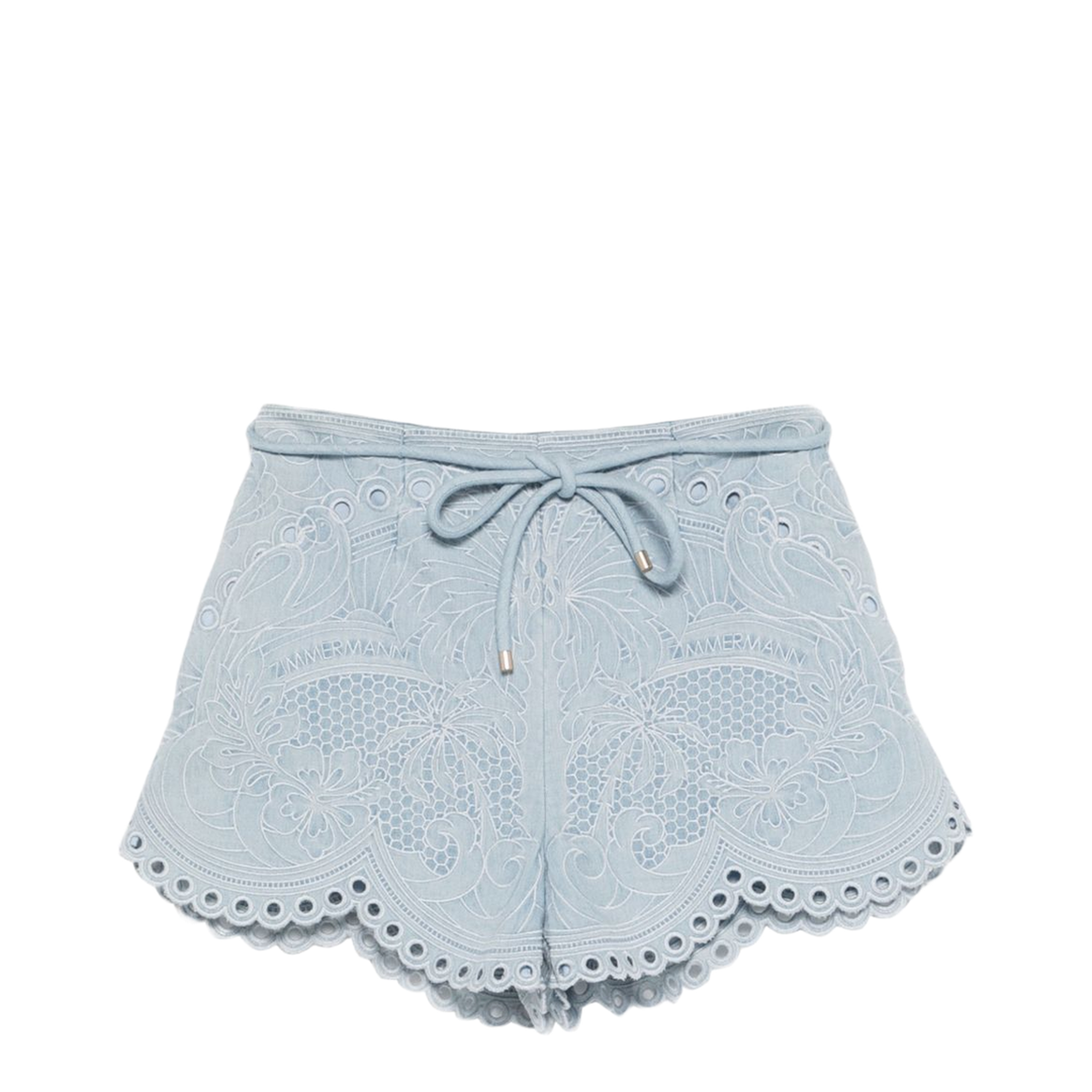 Daylight Embroidered Denim Shorts - Image 1