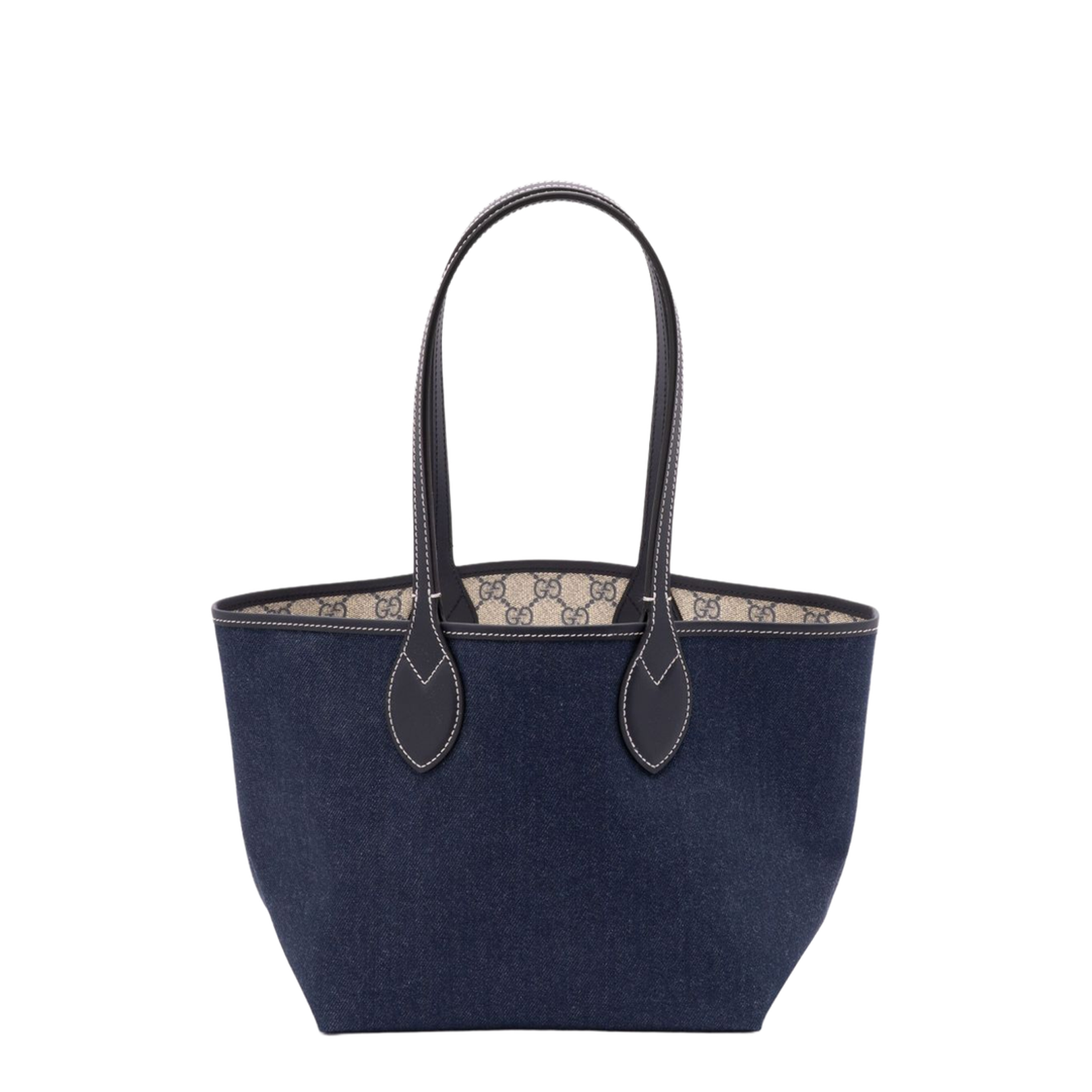 Totissima Large Denim Tote Bags - Blue - Image 2