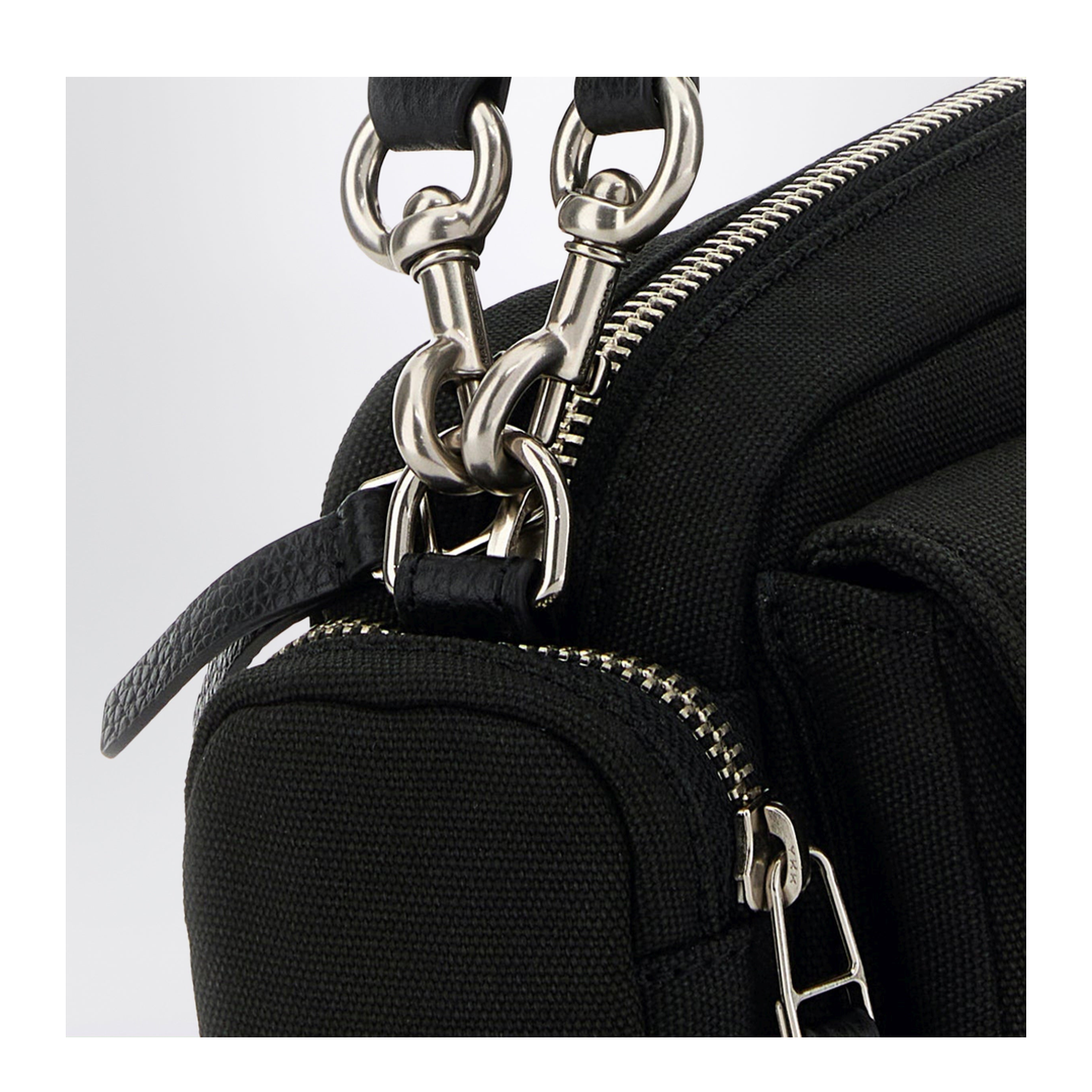 Cotton Shoulder Bag - Black - Image 2